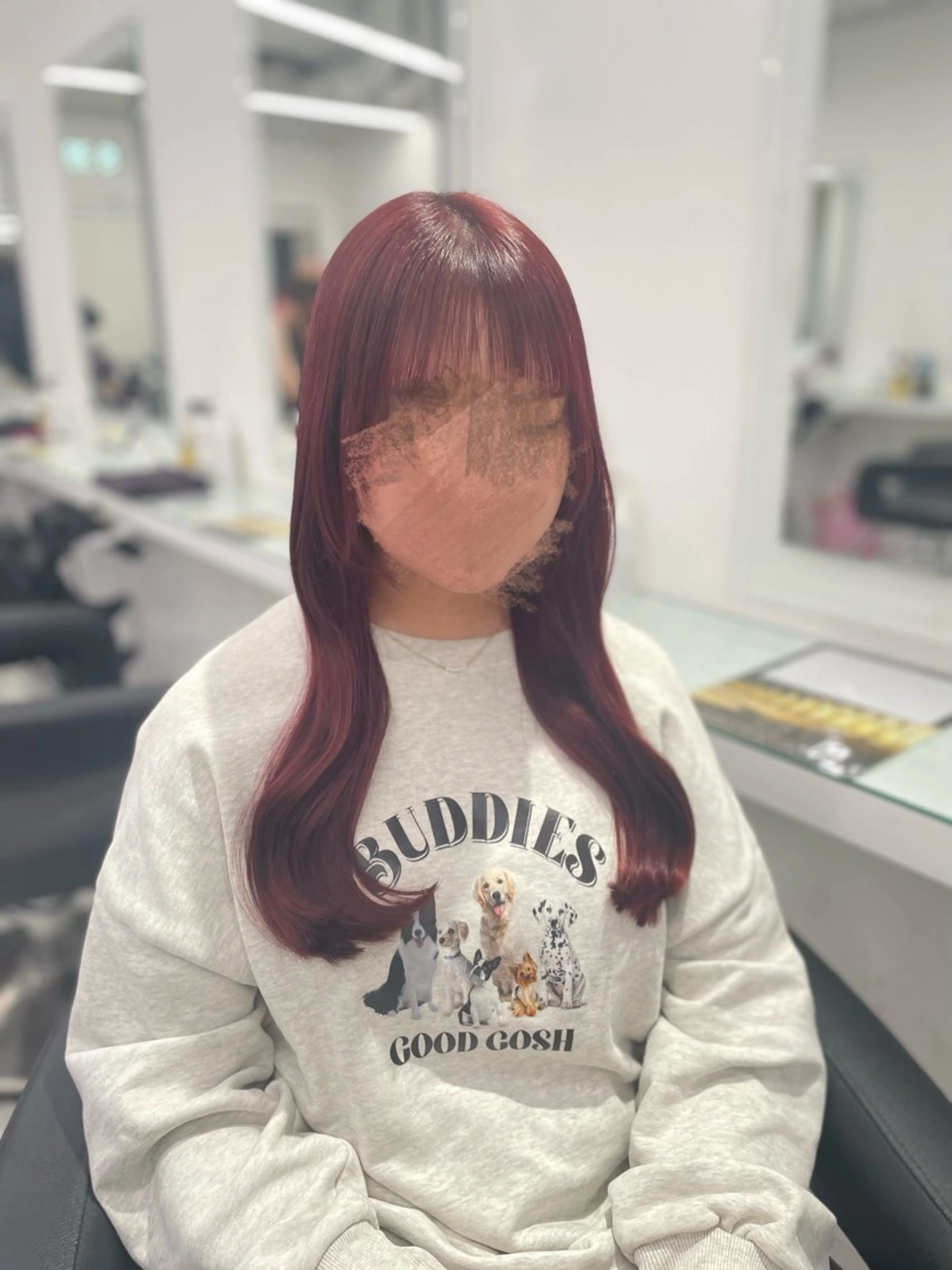 ロング カラー ヘアカラー トリートメント トレンド暖色ヘア🍒 miu🍒のヘアスタイル