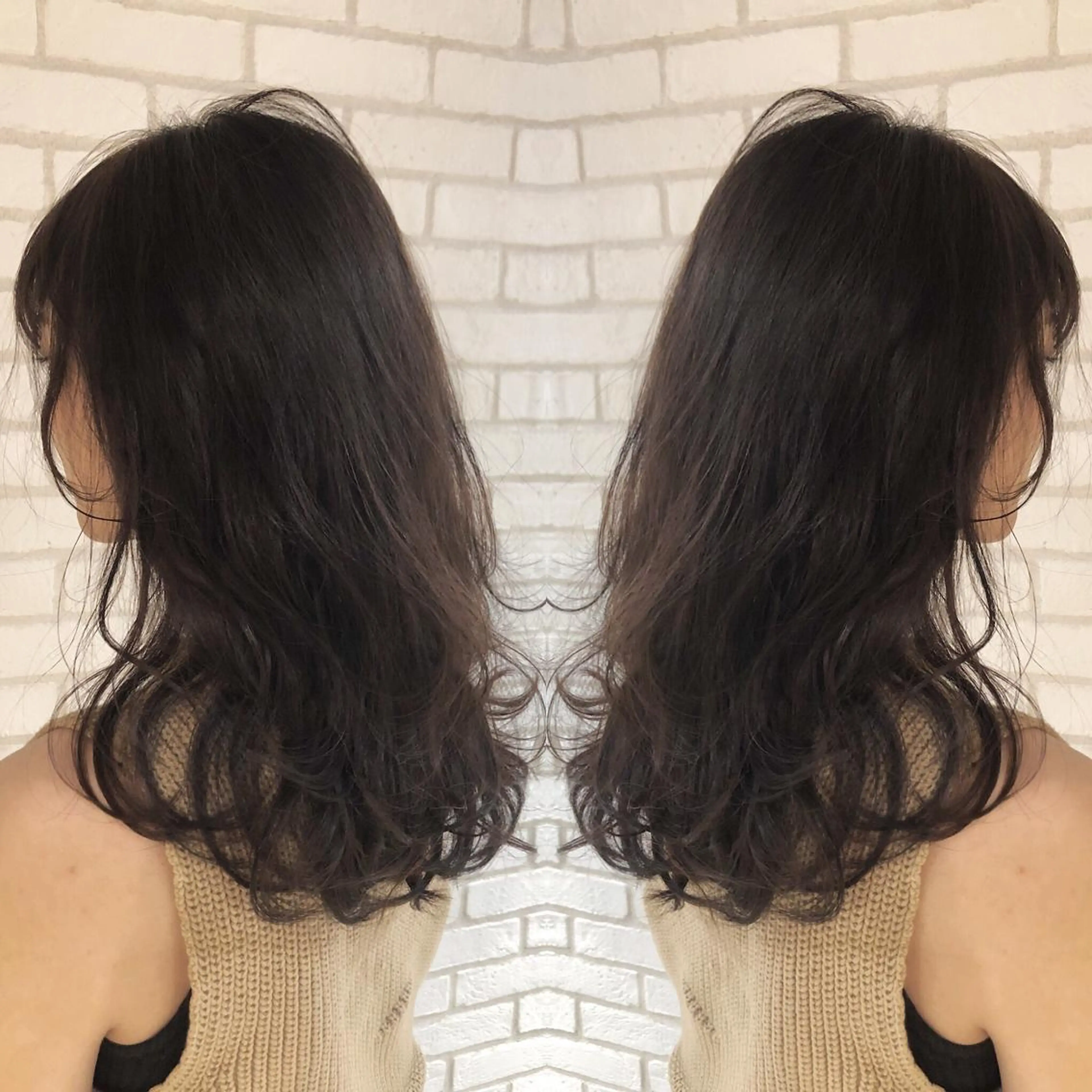 セミロング カラー 小島 侑衣のヘアスタイル