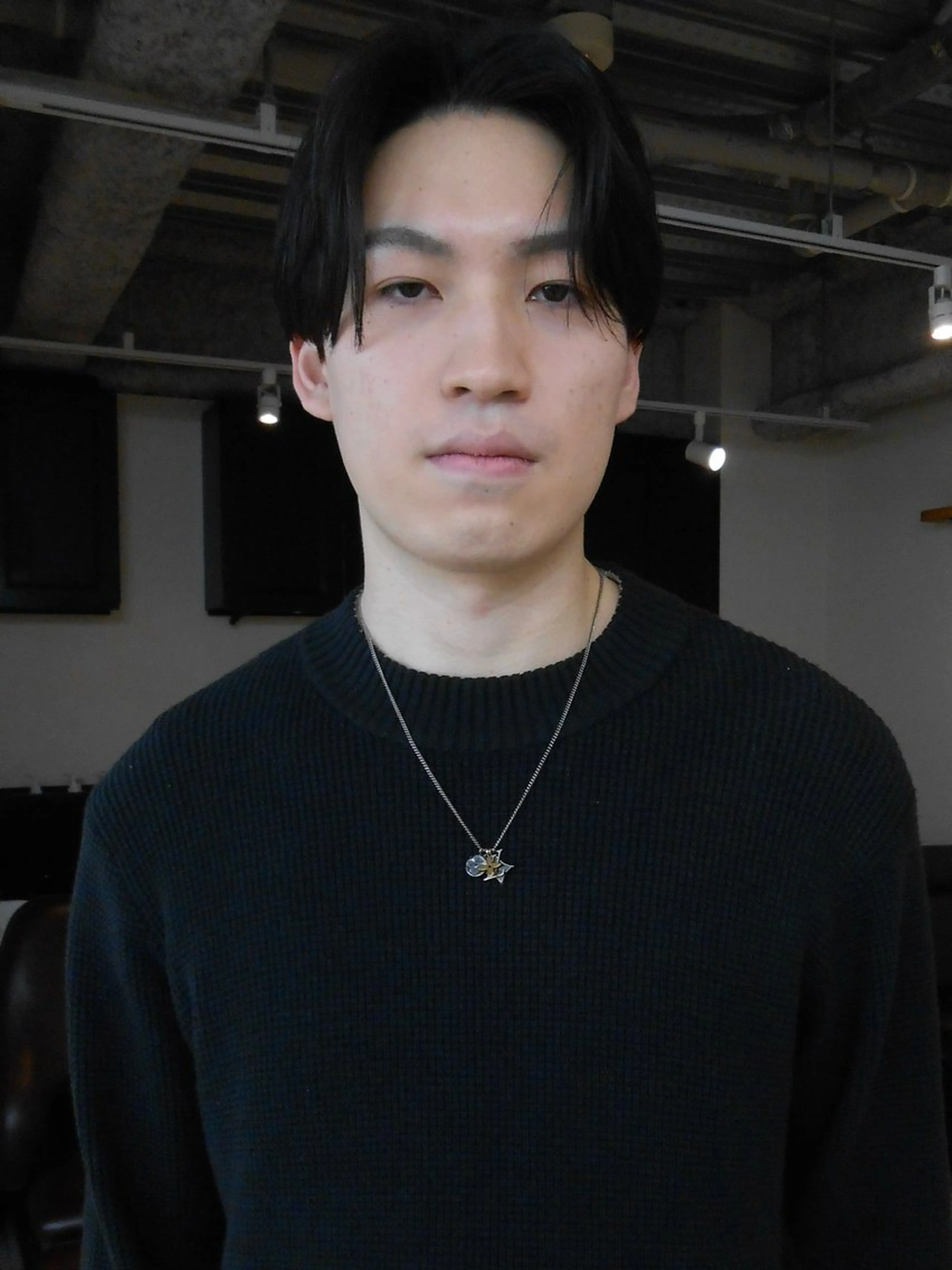 ミディアム パーマ メンズ カット パーマ グランジヘア 無造作ヘアHYUGAのヘアスタイル