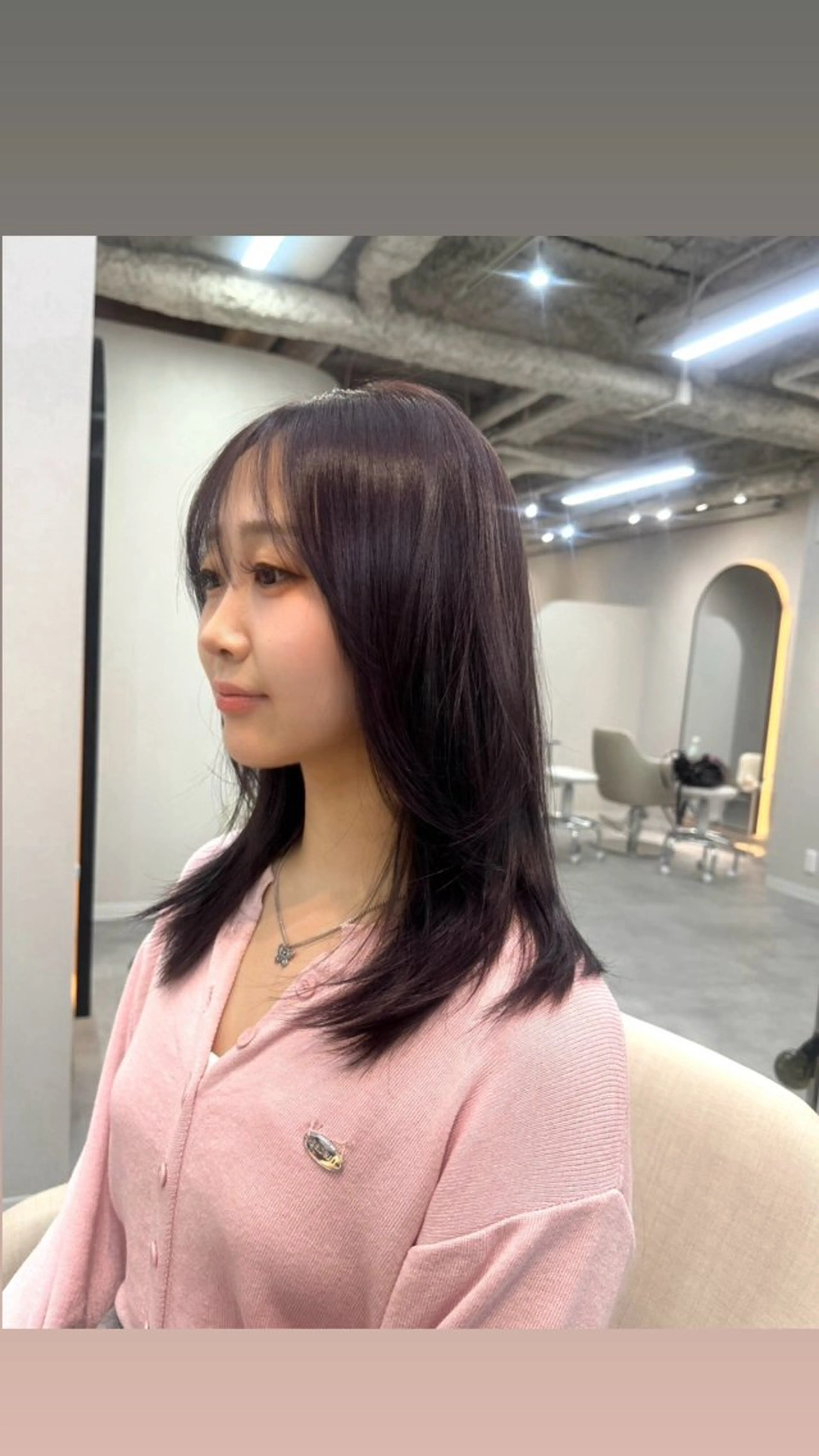 ミディアム ヘアカラー トリートメント 韓国ヘア/ うる艶髪 🪽🫧Neneのヘアスタイル
