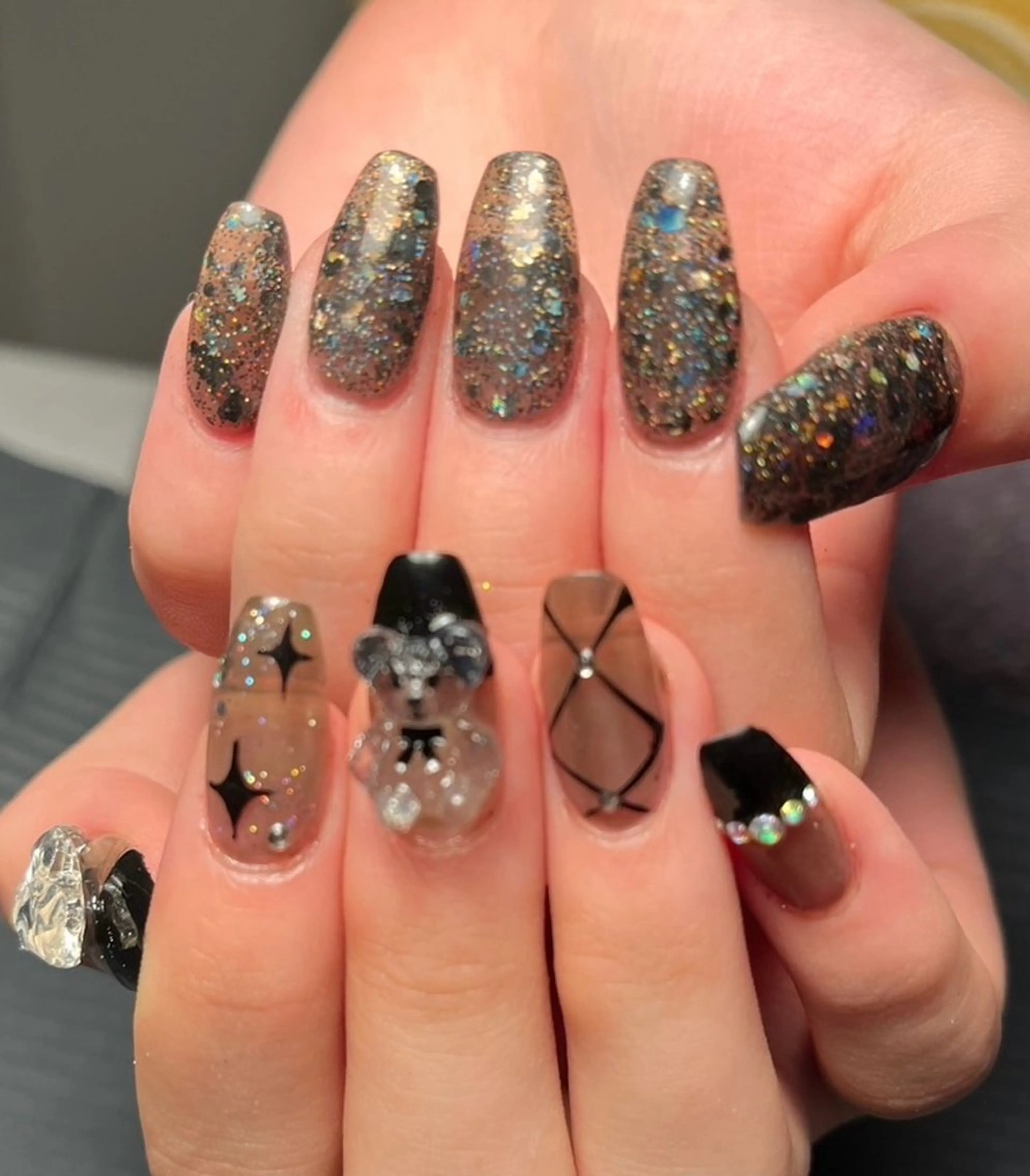 ネイル 長さ出し 持ち込み ハンドネイル Chaleur fleurのネイルデザイン