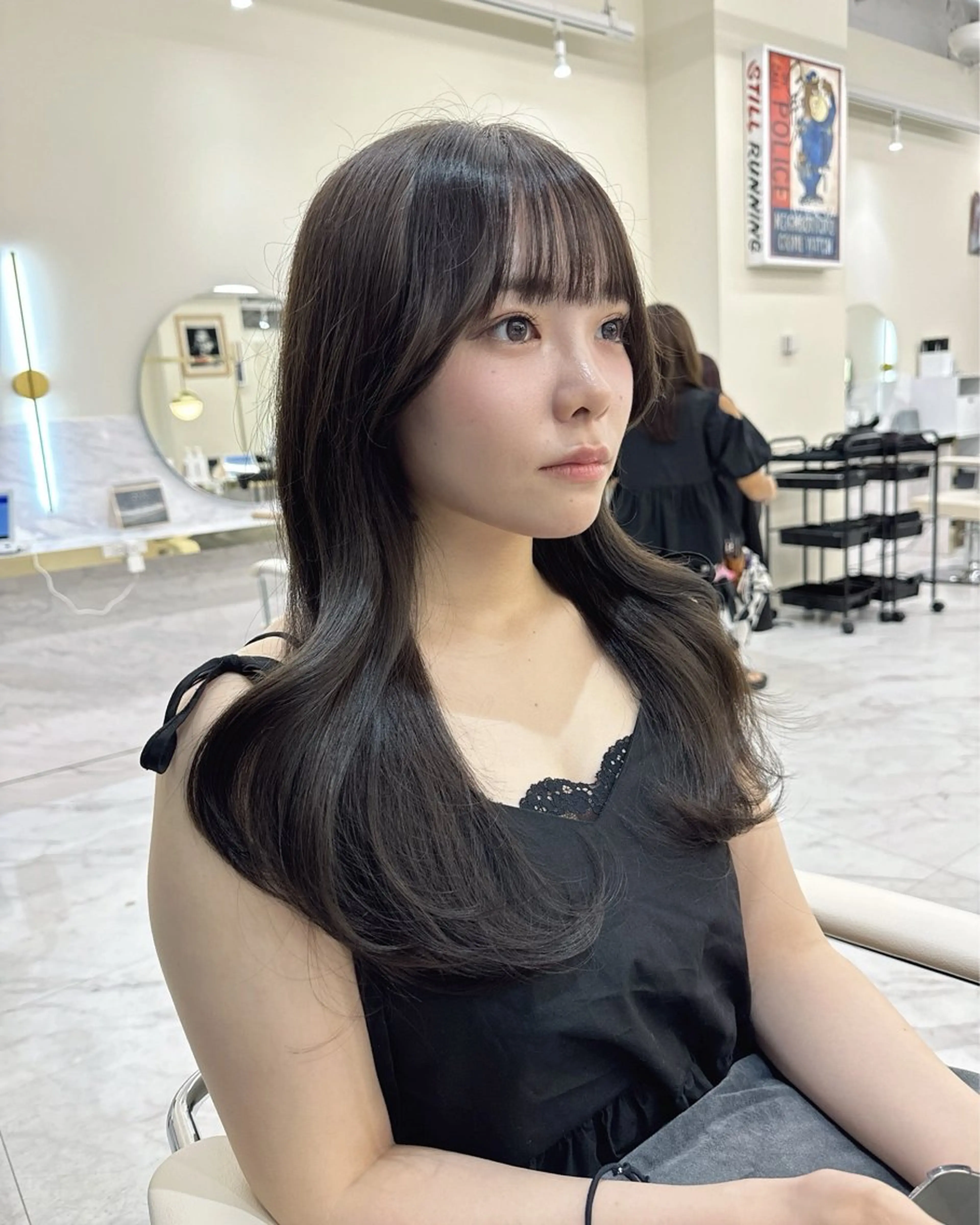 セミロング カラー ヘアアレンジ 韓国風ヘア レイヤーカット カット ヘアカラー トリートメント ヘアセット 髪質改善特化 🫧松野力也のヘアスタイル