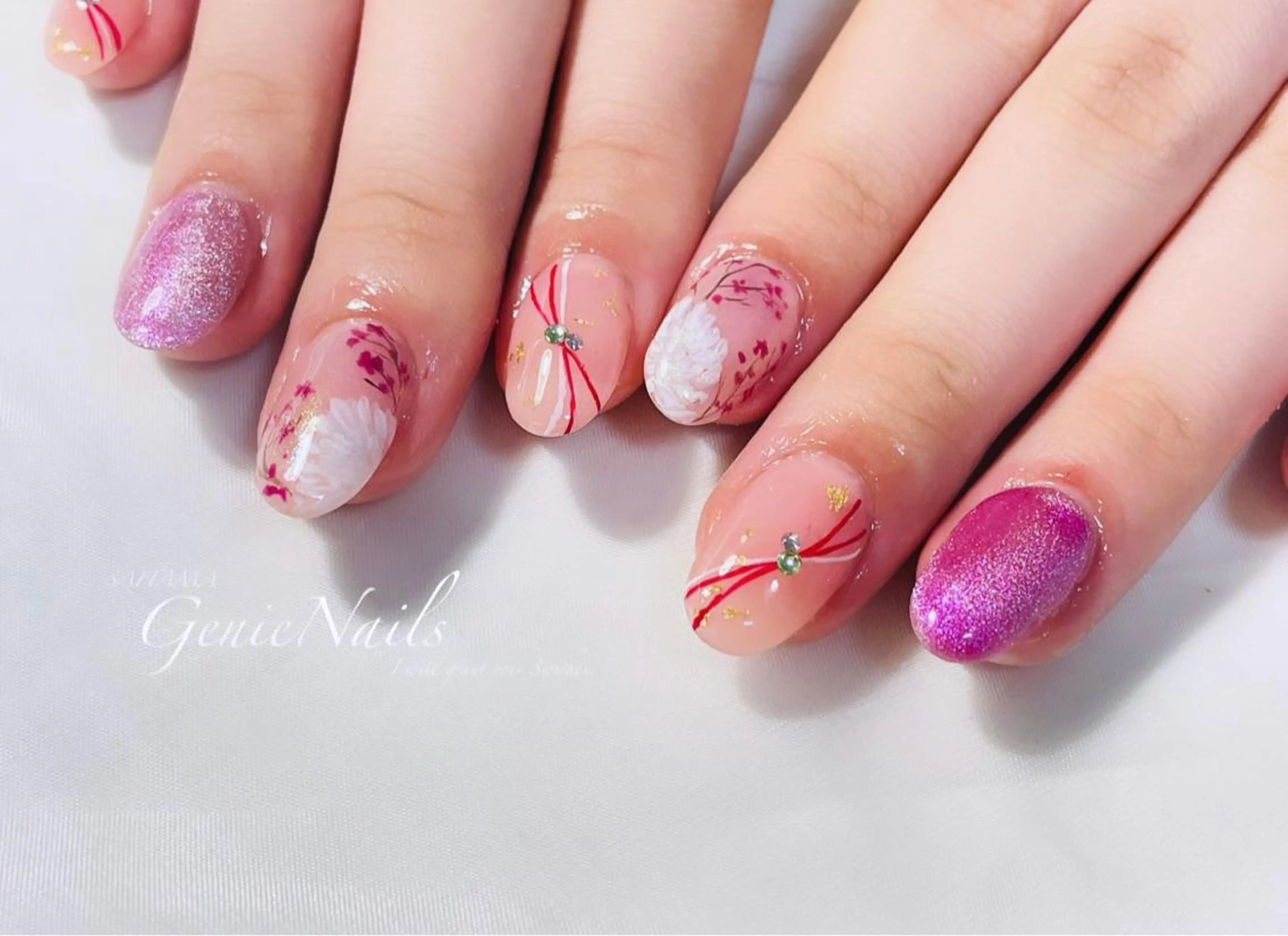 メンズ ネイル アートネイル フットネイル メンズネイル シンプルネイル 冬ネイル Genie Nailsのネイルデザイン