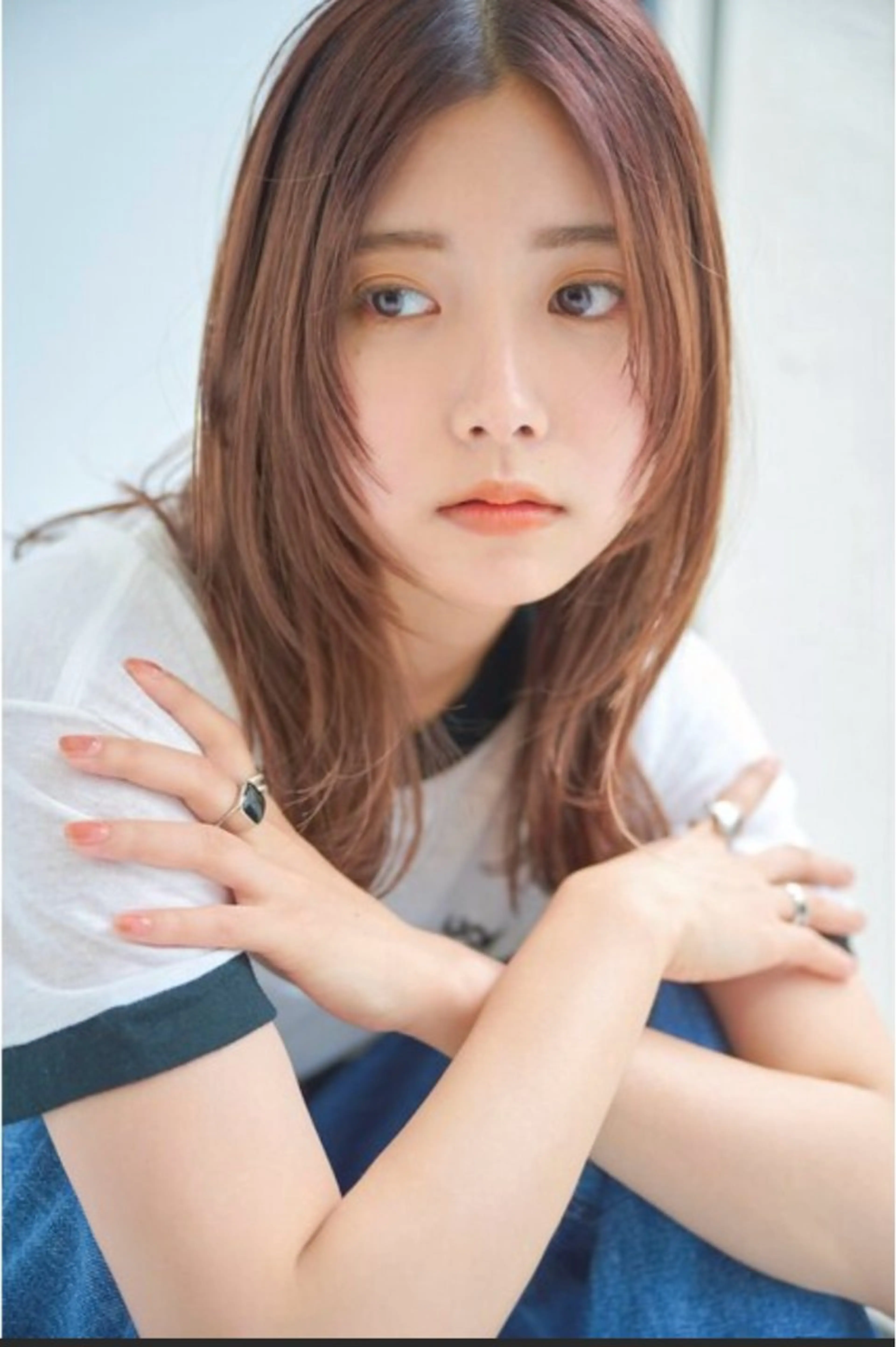 セミロング 中谷 幸音のヘアスタイル