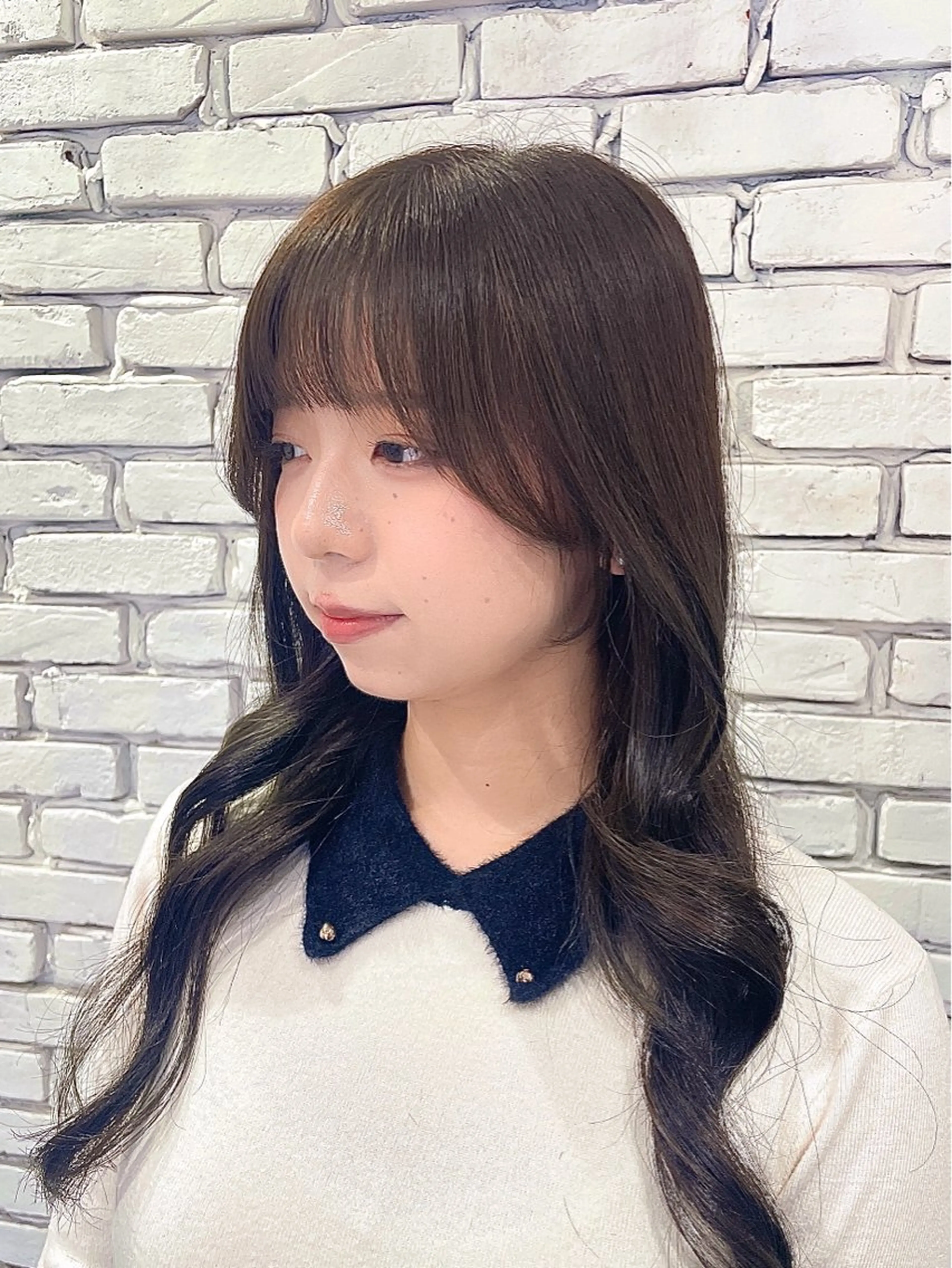 ロング 小顔カット 韓国風レイヤーカット 🇰🇷yumiのヘアスタイル