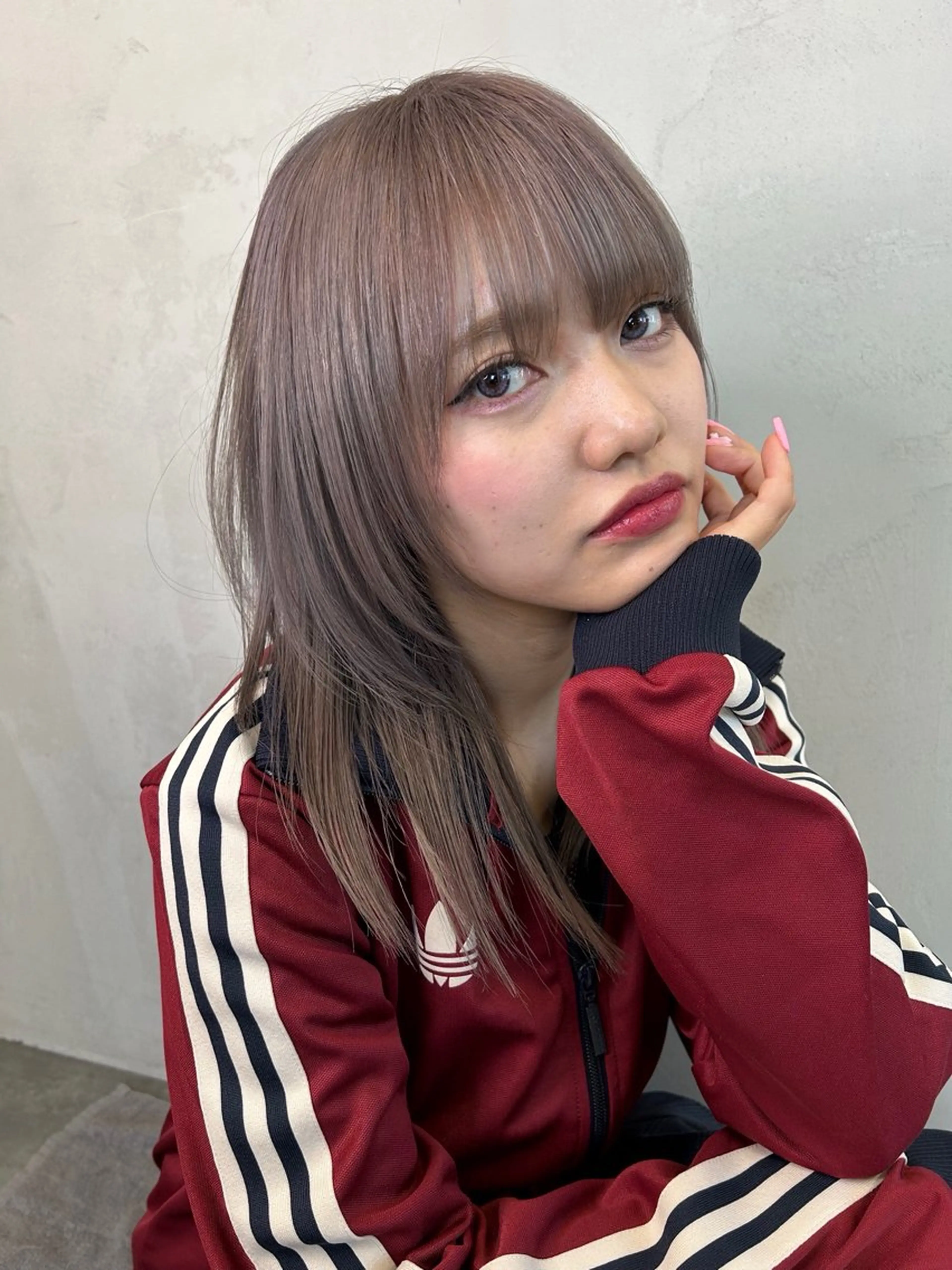 セミロング カラー カット ヘアカラー トリートメント Haru/THREE …by velvetのヘアスタイル