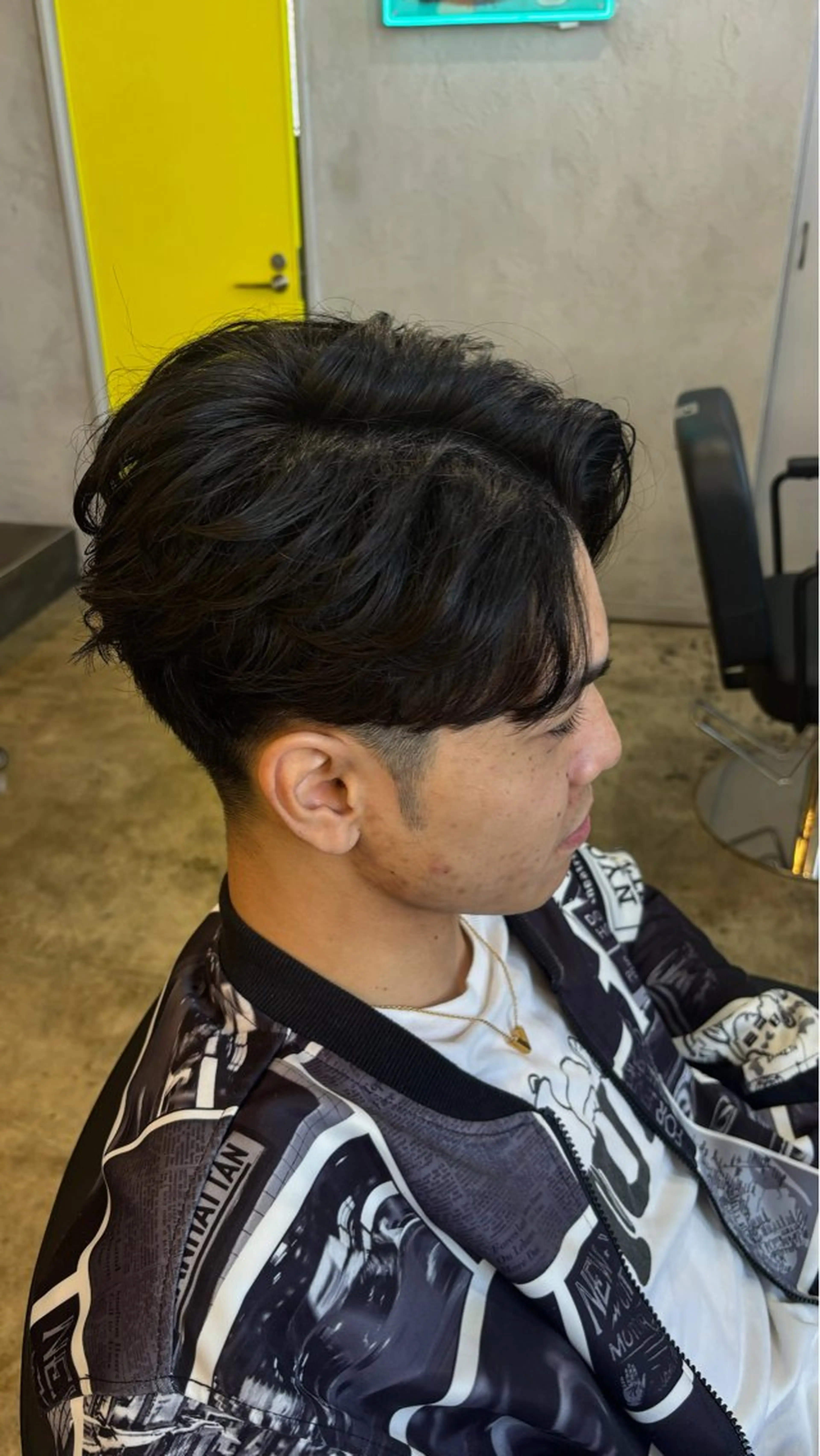 ミディアム ミディアムパーマ カット パーマ メンズカットパーマ /岐阜/yudaiのヘアスタイル