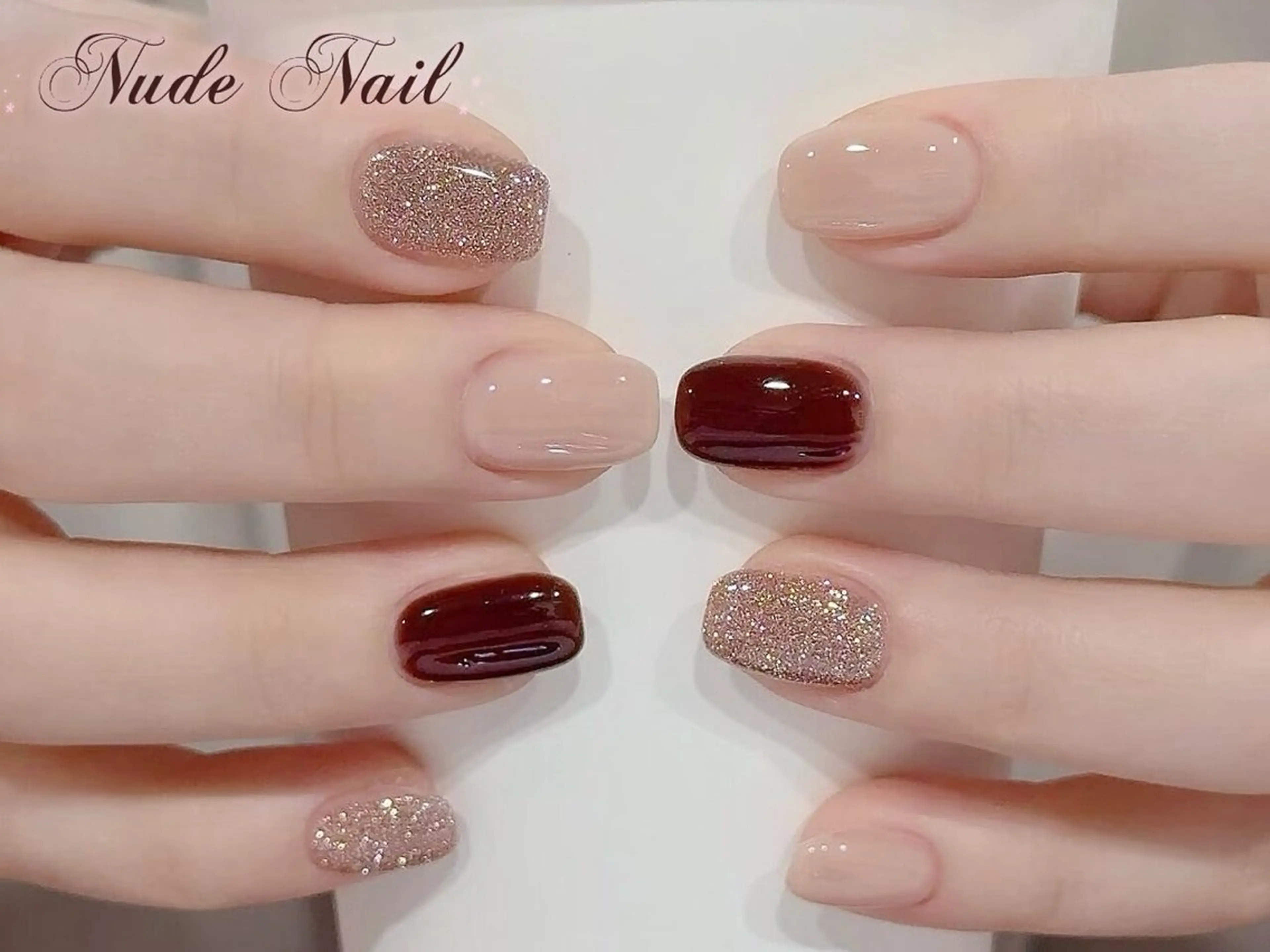 ネイル チークネイル 長さ出し フットネイル フレンチネイル ジェルネイル Nude Nailstudioのネイルデザイン