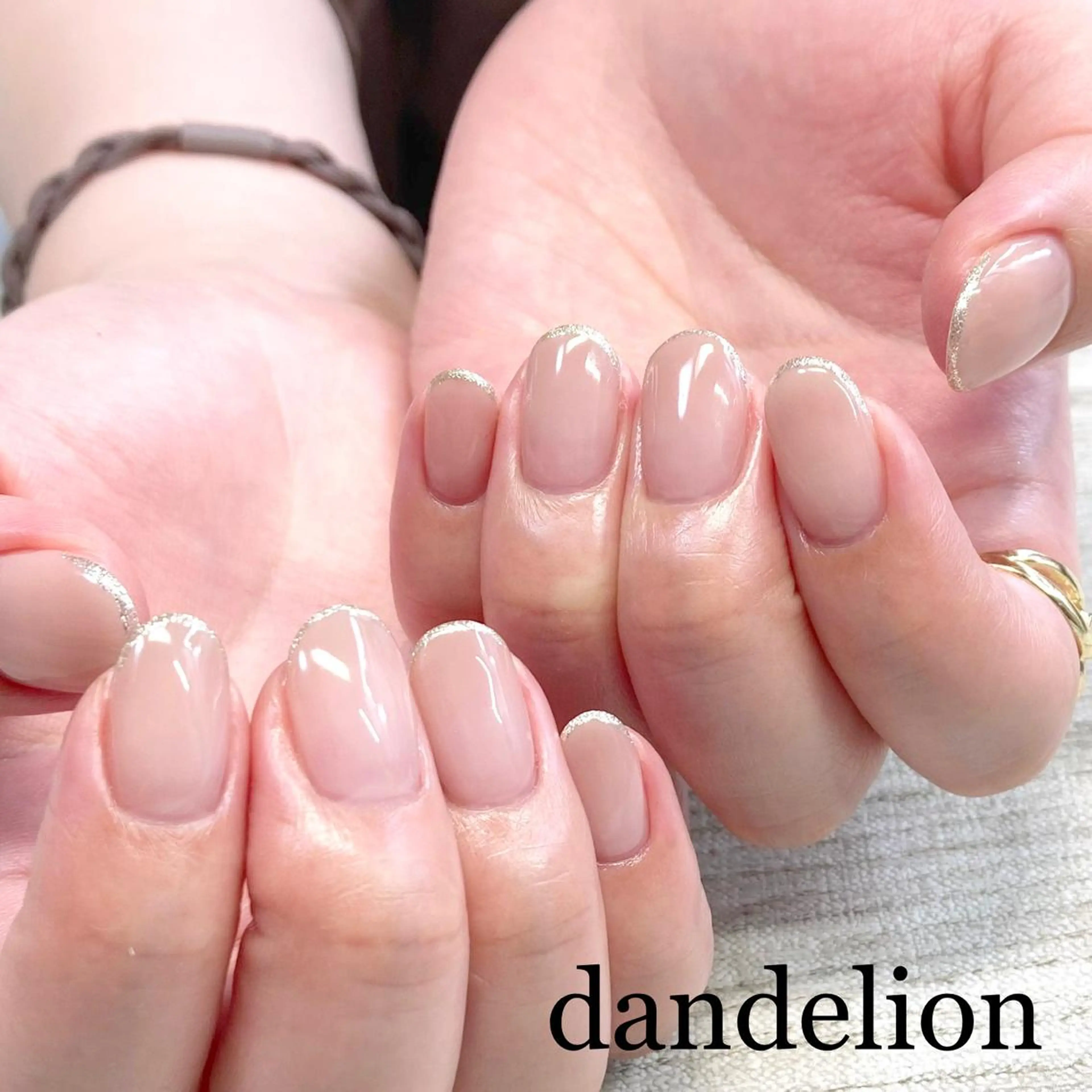 ネイル ラメ(グリッター) ハンドネイル ハンドケア dandelion ダンデライオンのネイルデザイン