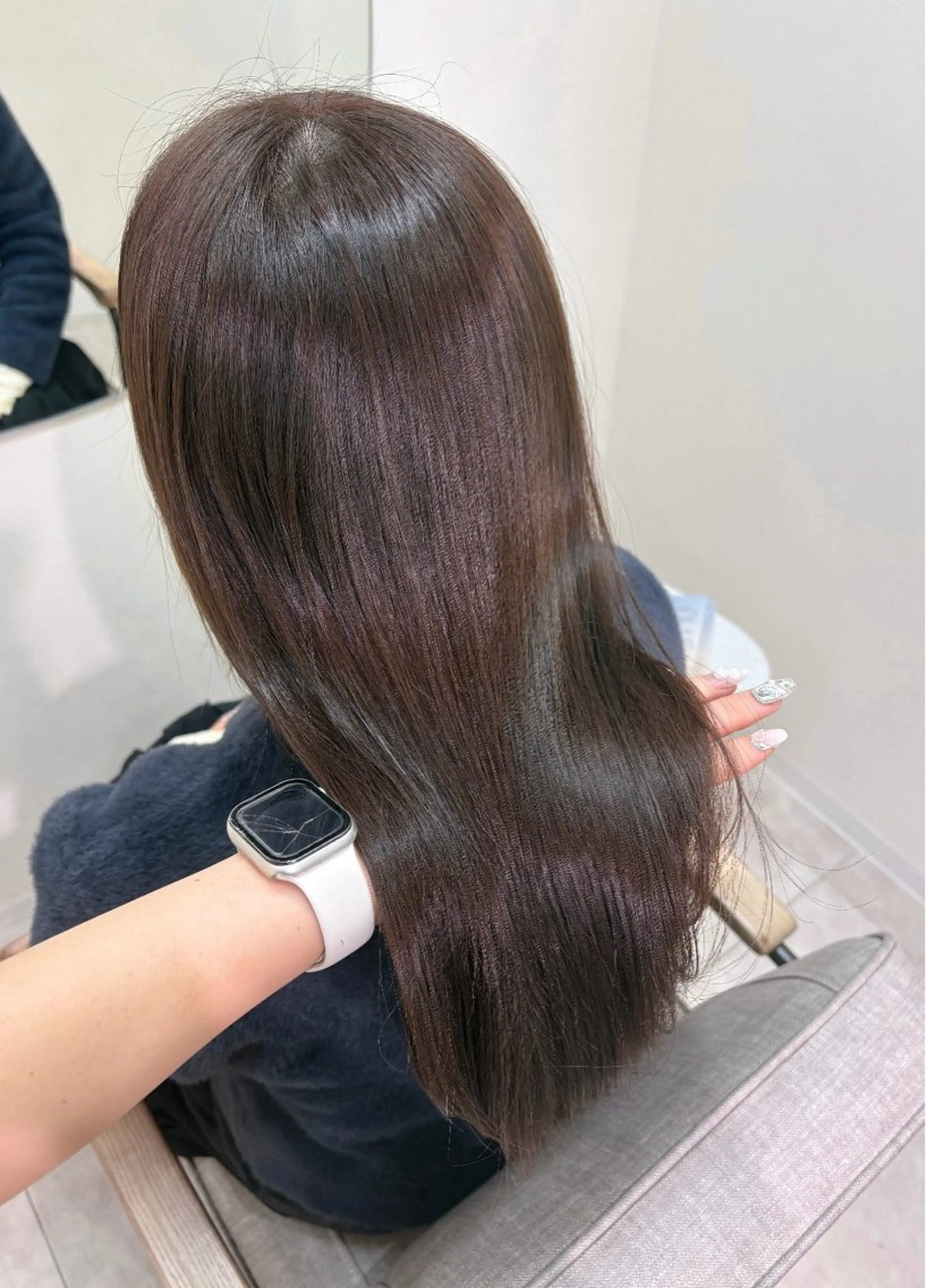 セミロング カット ヘアカラー トリートメント newi広島／ Ririのヘアスタイル