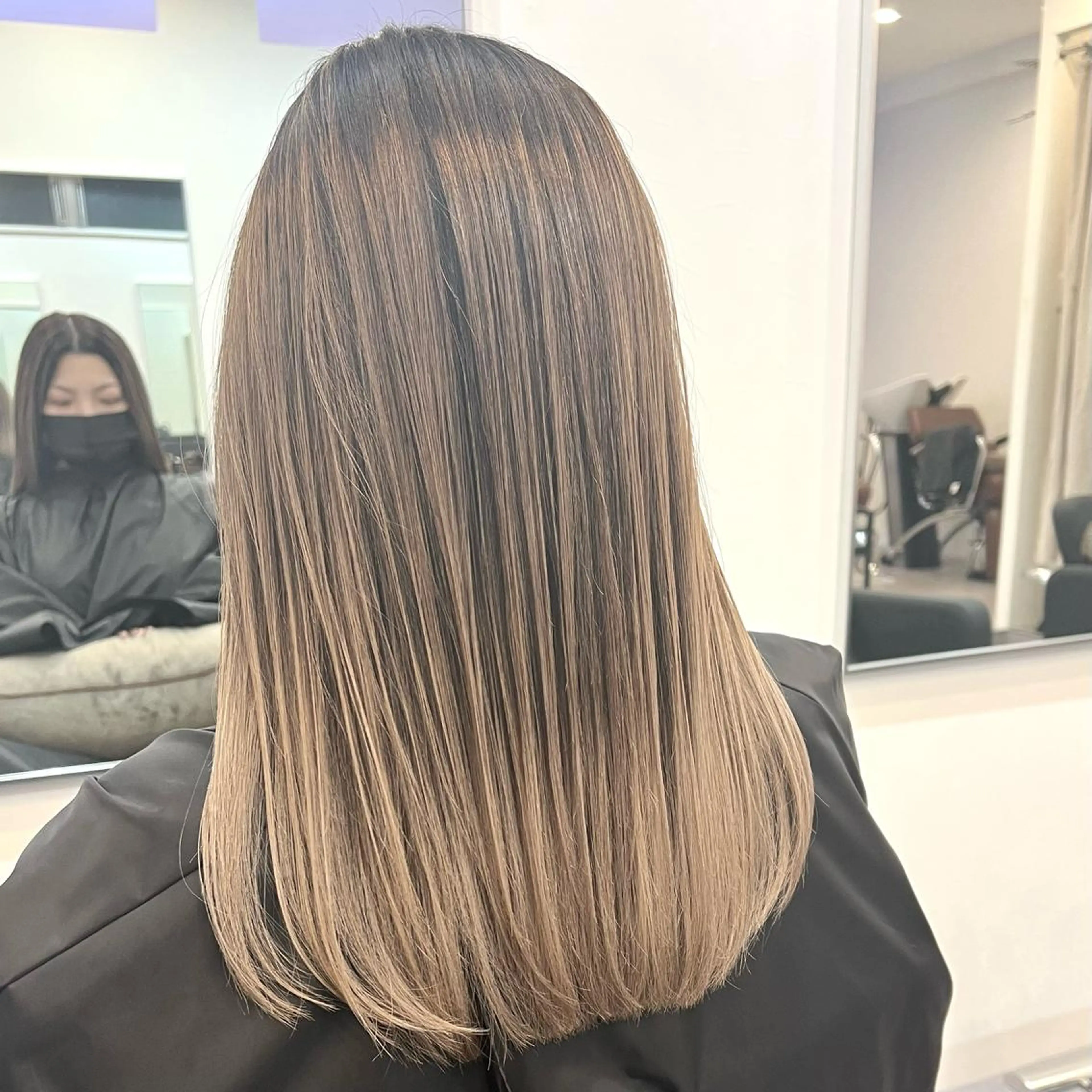 セミロング カラー ✨韓国/外国人風✨ 江原巧のヘアスタイル