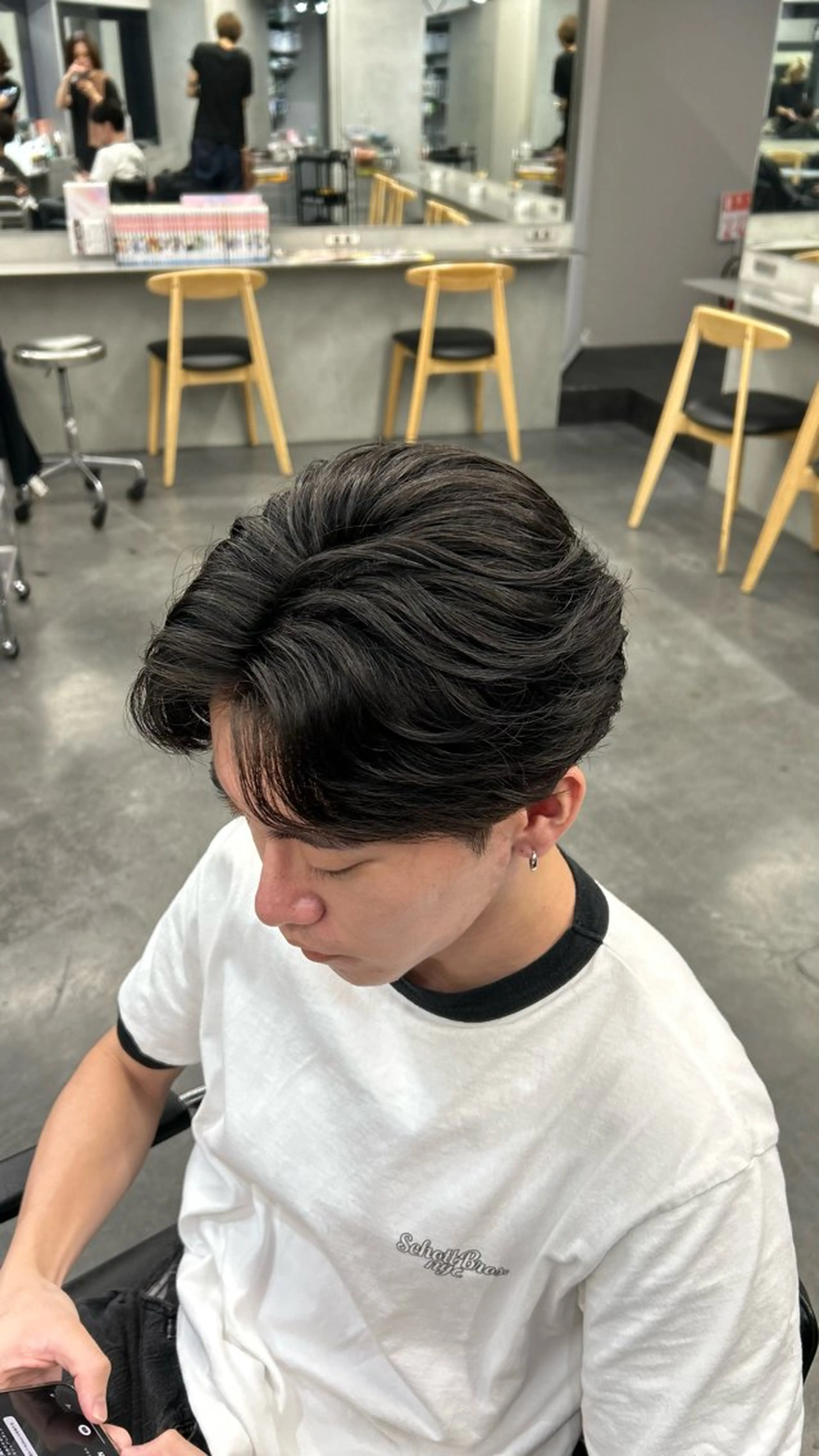 パーマ メンズ 藤平海音/fifth PARKのヘアスタイル