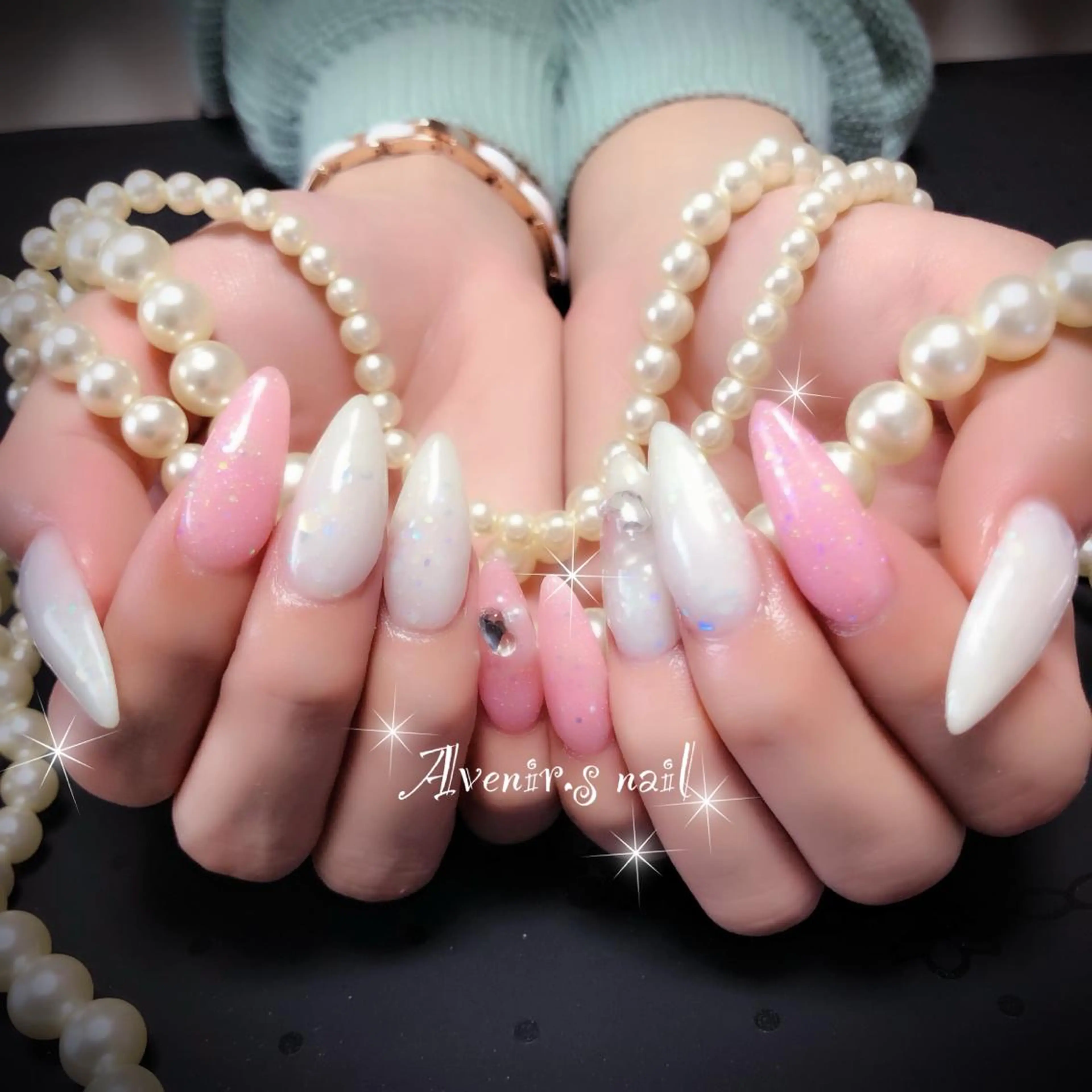 ネイル ワンカラーネイル スカルプネイル Home Salon Avenir.のネイルデザイン