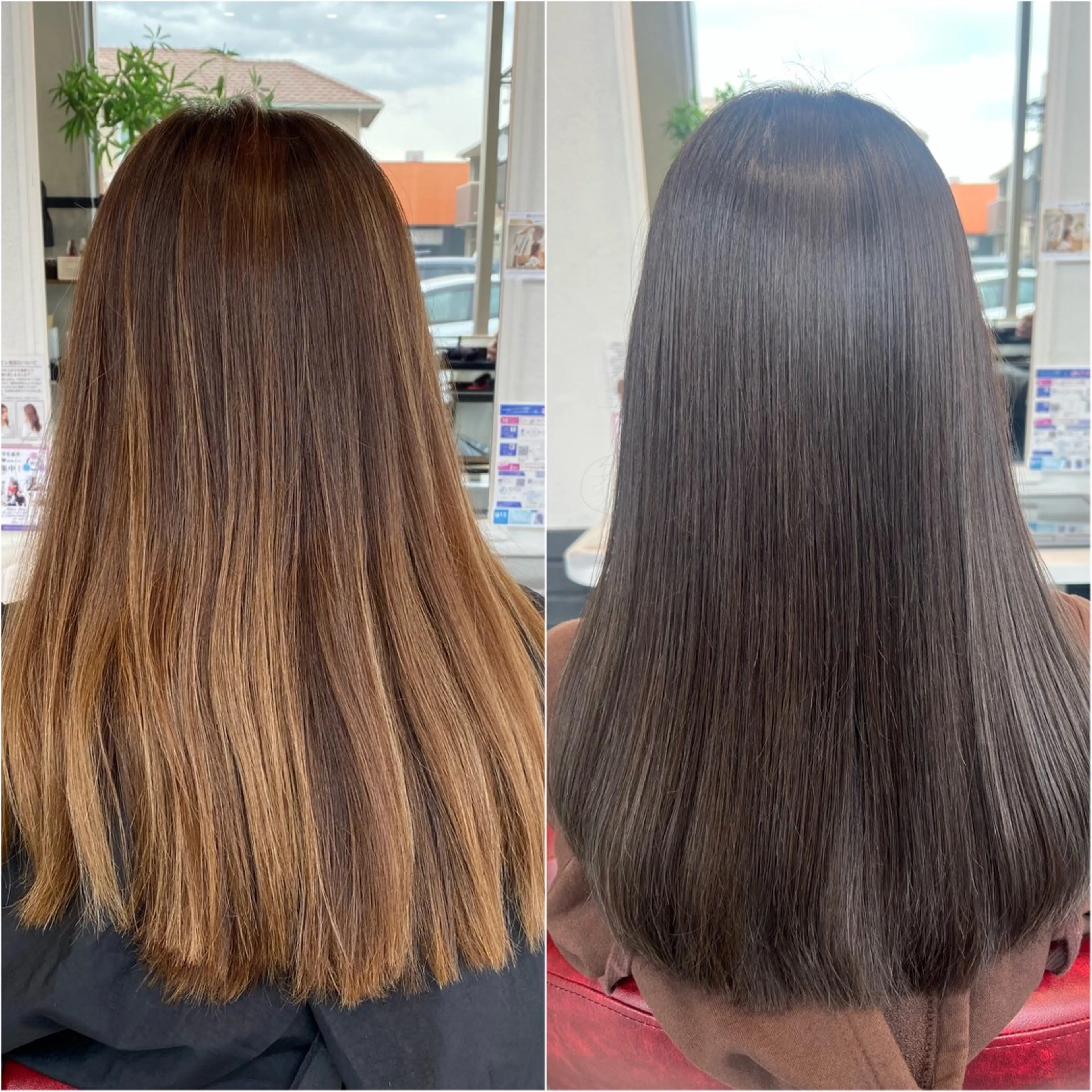 ロング カラー グレージュ カット ヘアカラー トリートメント TELAHAIR成田 マネージャー吉野美羽のヘアスタイル