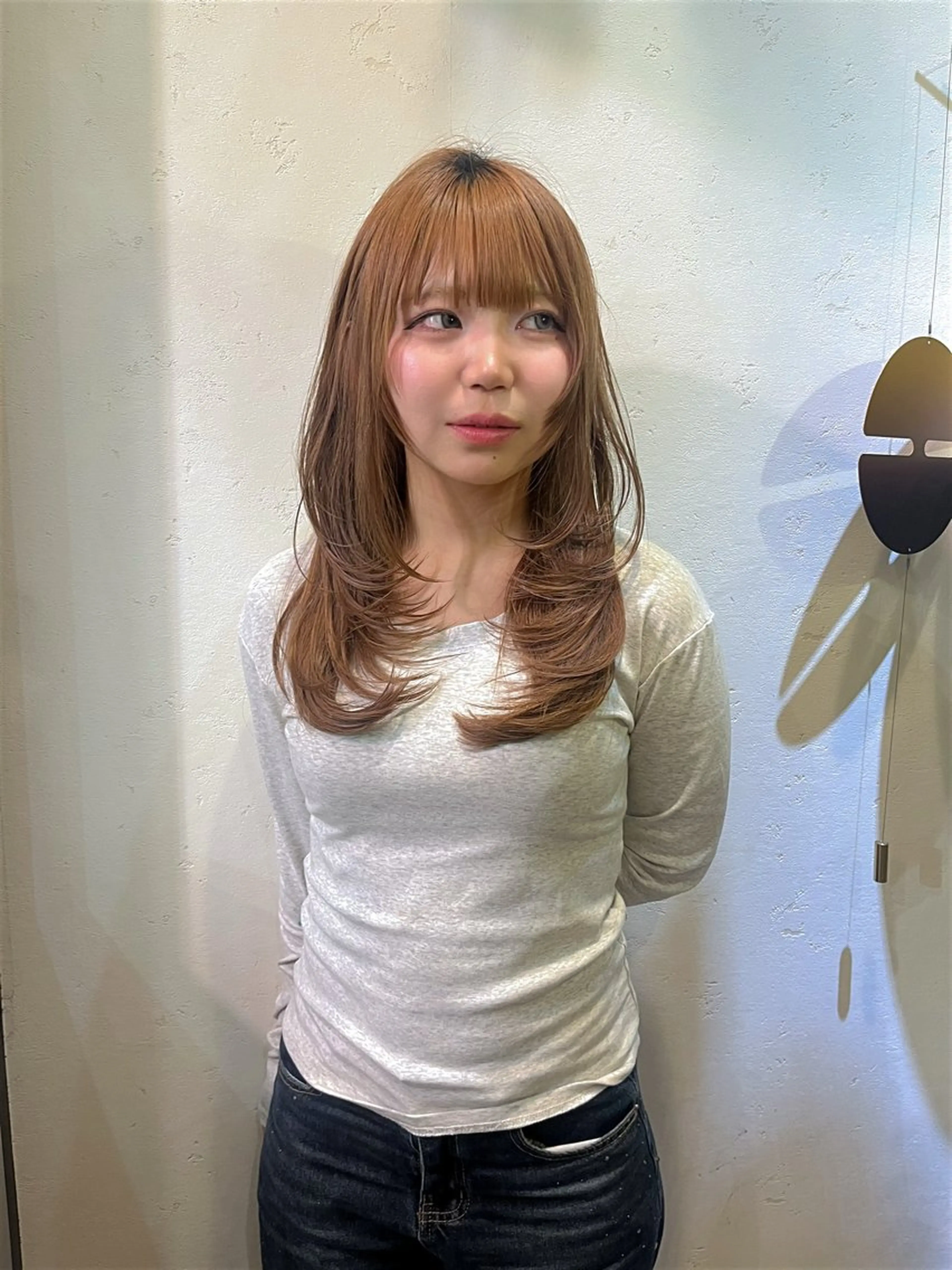 ロング レイヤーカット 韓国アンニュイ/ アミのヘアスタイル