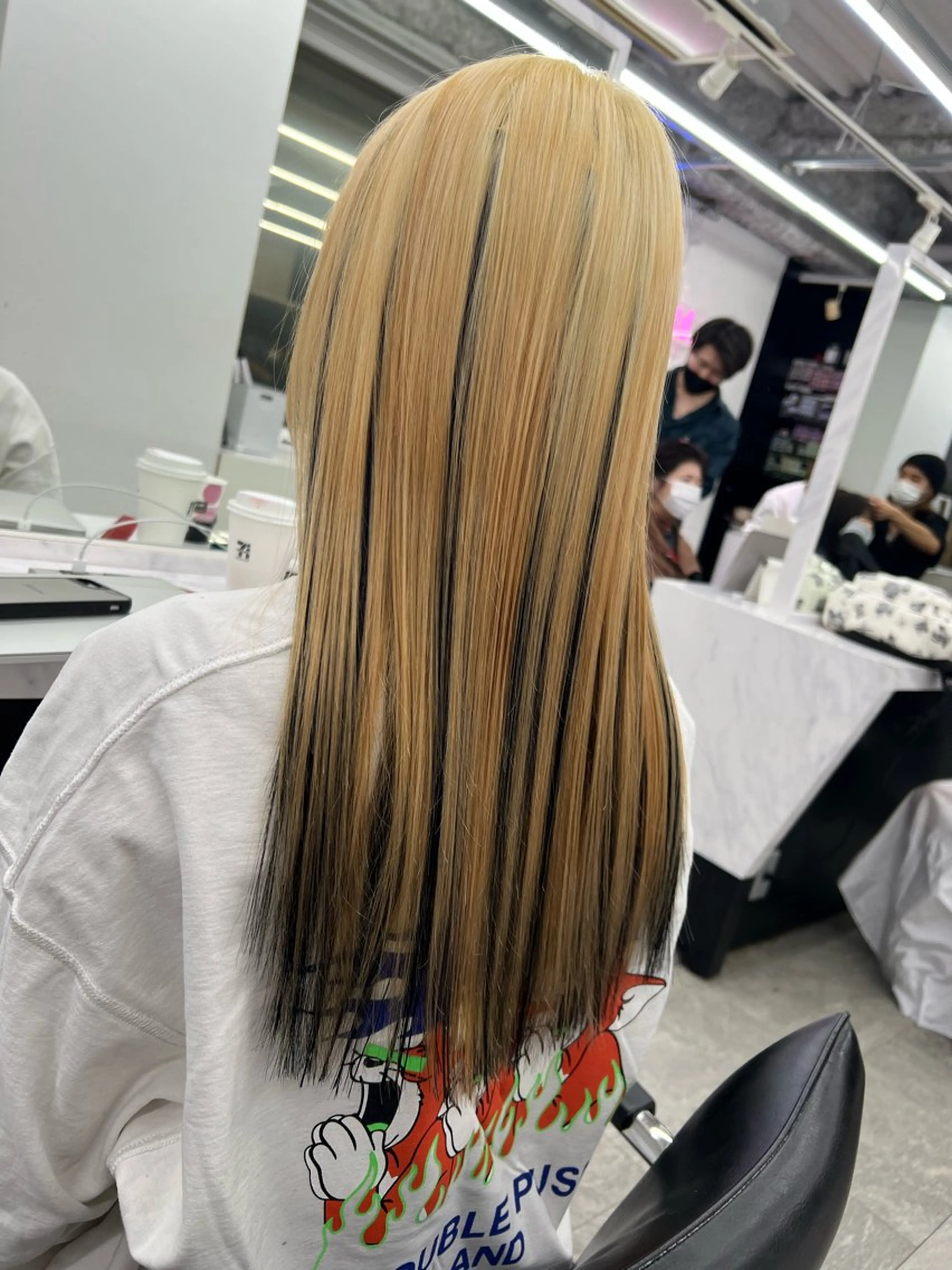 ロング プルエクステ エクステ ヘアカラー エクステ プルエクステ 🖤MIYUのヘアスタイル