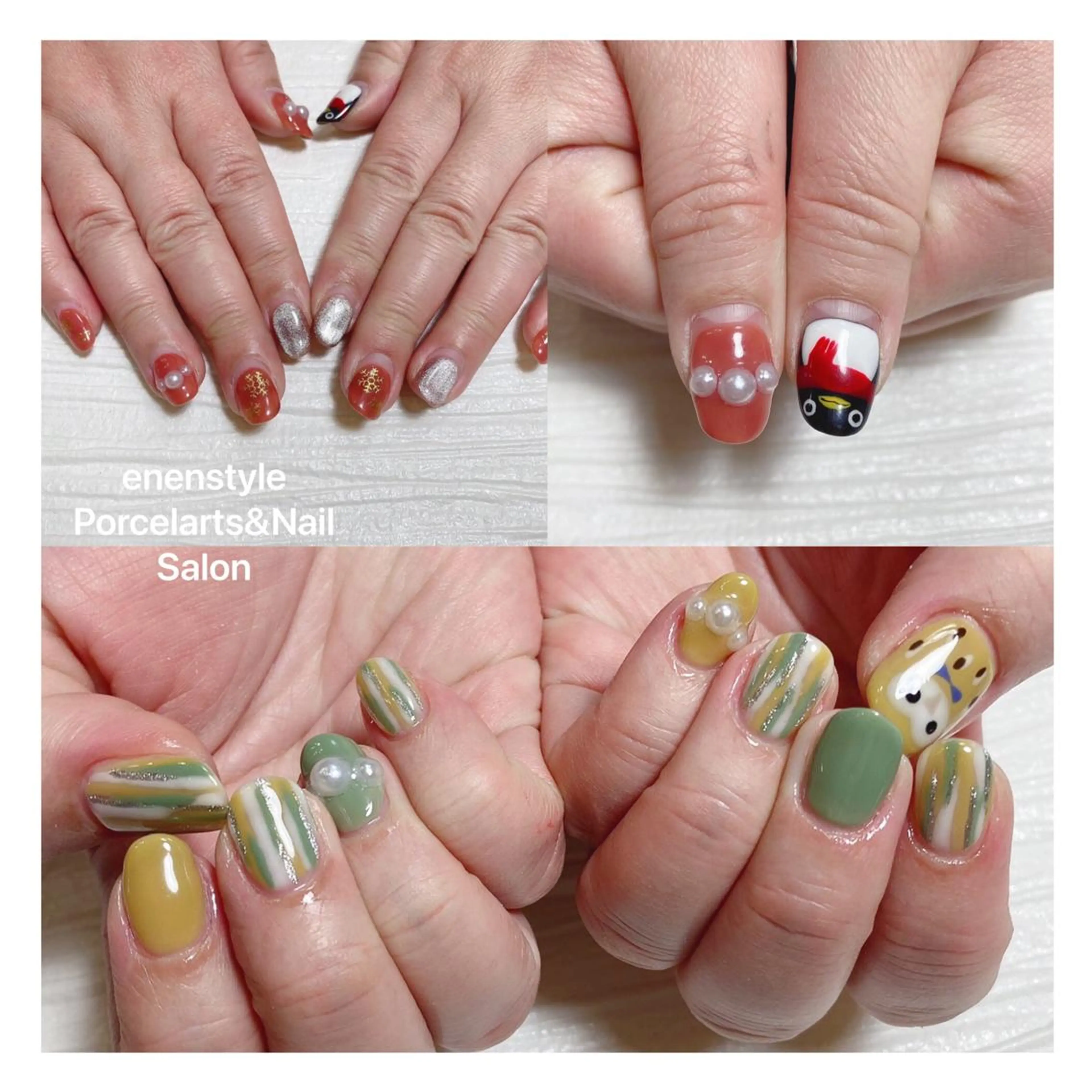 ミディアム ネイル ハンドネイル 👑enen style👑のネイルデザイン