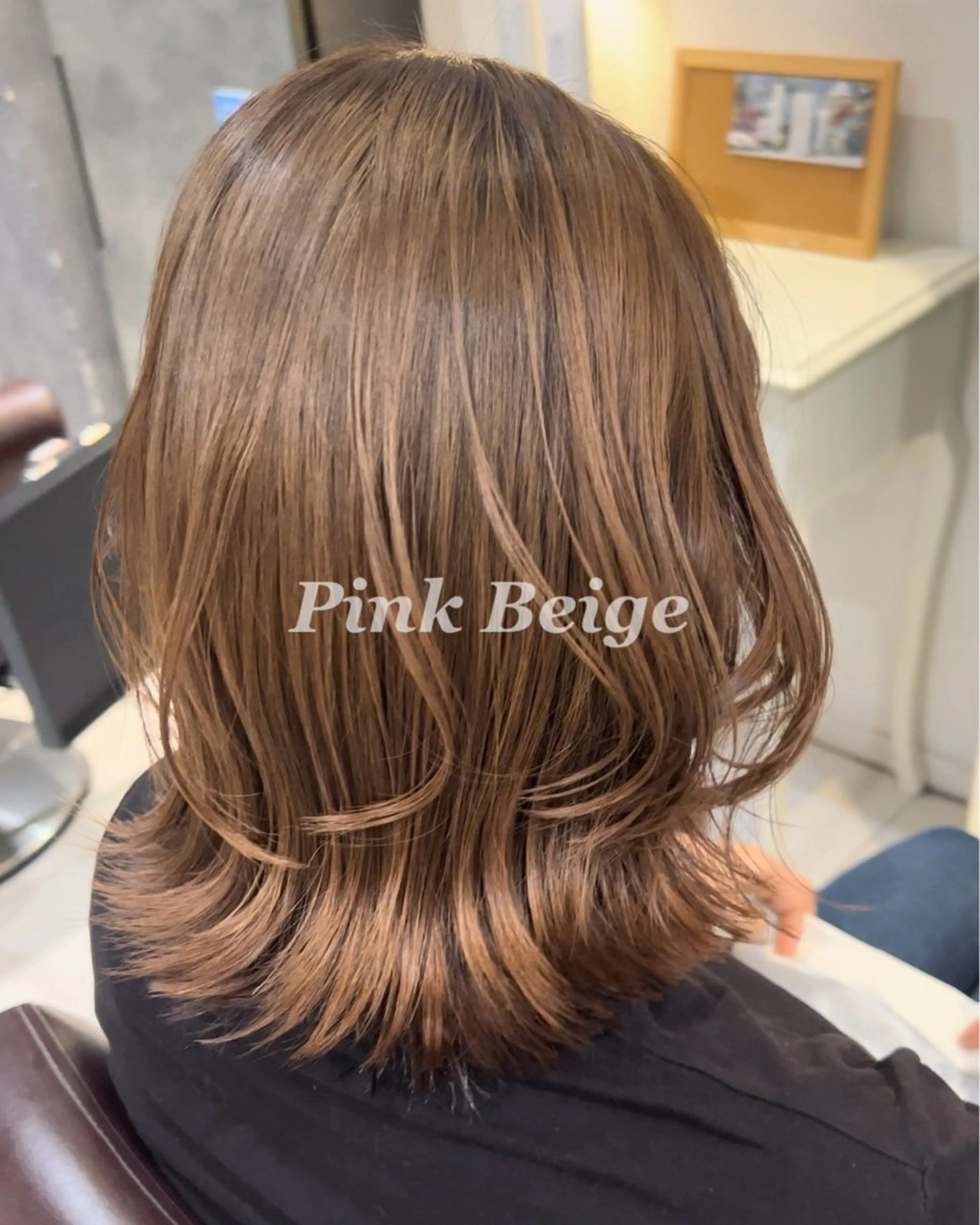 ミディアム カラー カット ヘアカラー トリートメント 艶カラー/エクステ/ 藤原リックのヘアスタイル