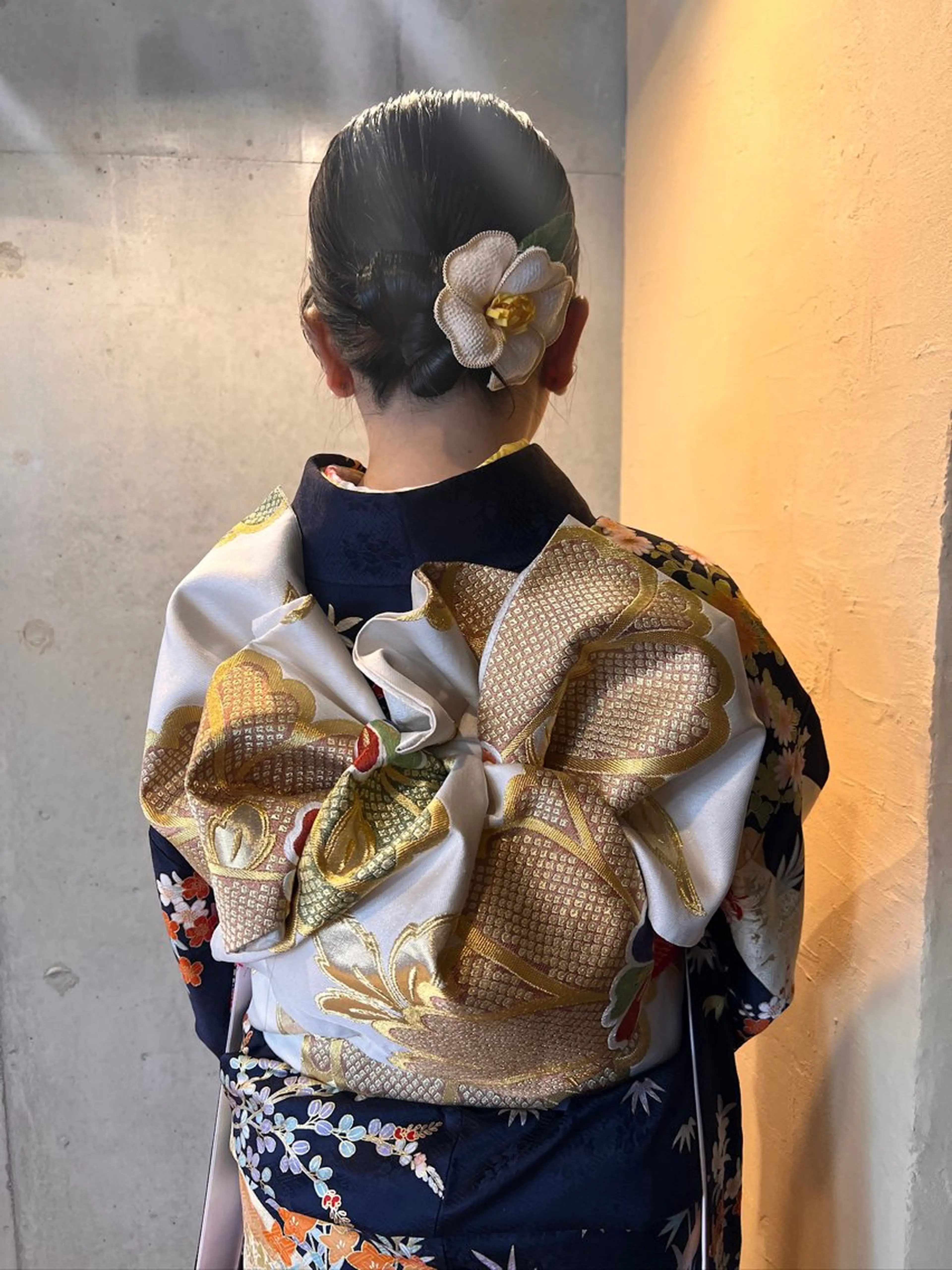 着付け 両国駅徒歩1分⭐️ アイロン仕上げのヘアスタイル