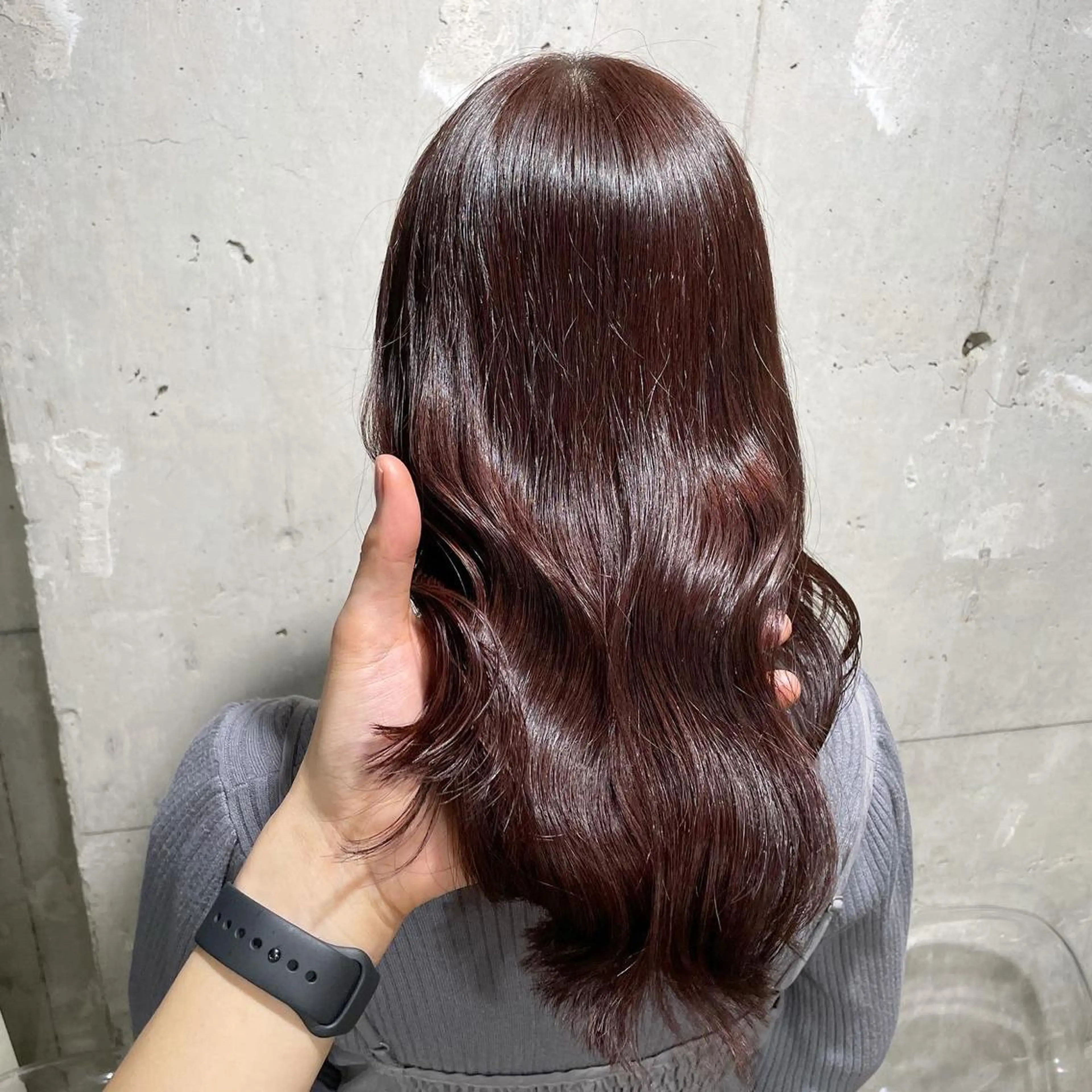 セミロング カラー ブラウンカラー ピンクカラー ピンクブラウン カット ヘアカラー トリートメント ヘッドスパ ヘアセット ベージュカラー💖 やすひろのヘアスタイル
