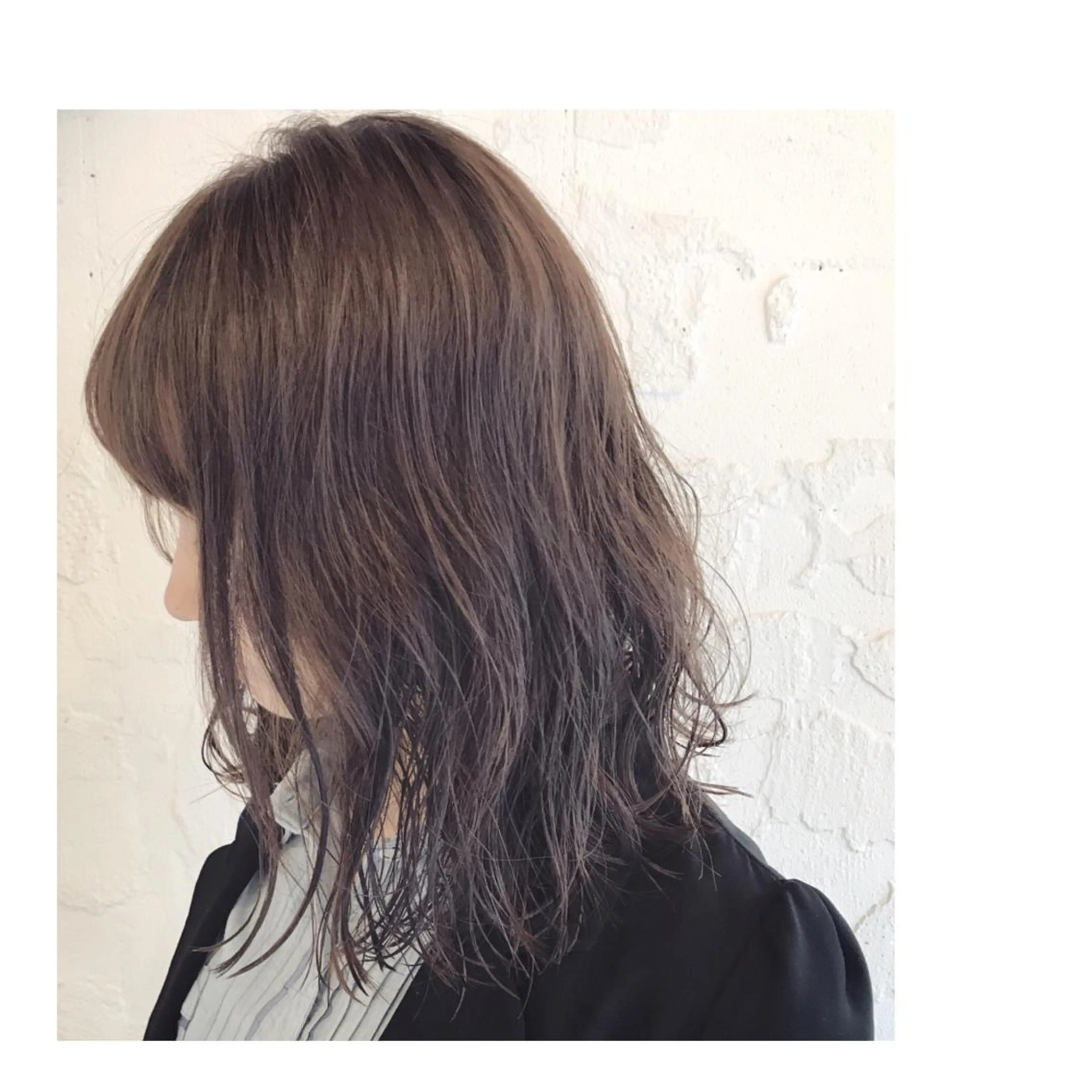 ミディアム パーマ 嶋佐 昌大 シマサマオのヘアスタイル