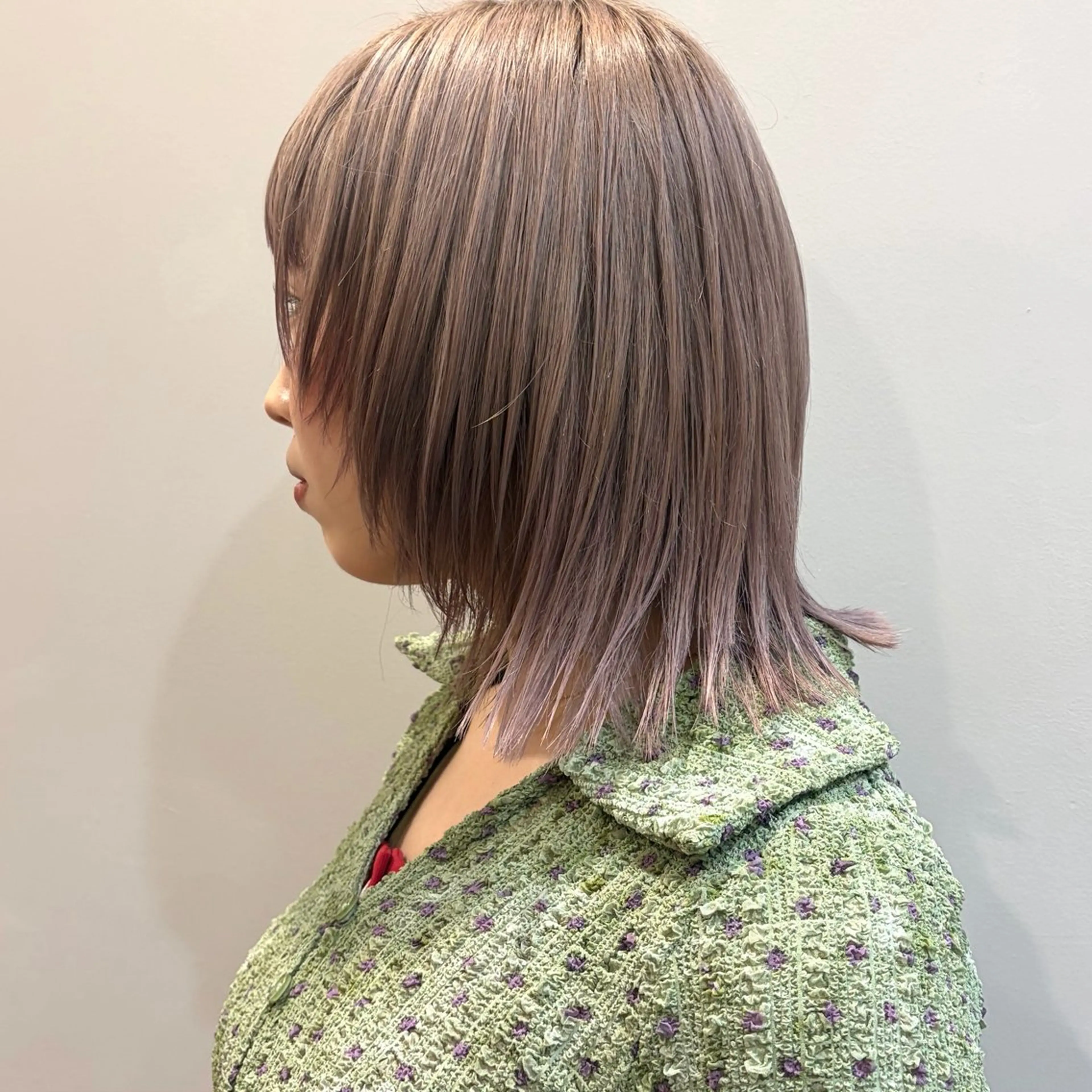 ミディアム ヘアカラー 透明感カラー 🌱多田 望花のヘアスタイル