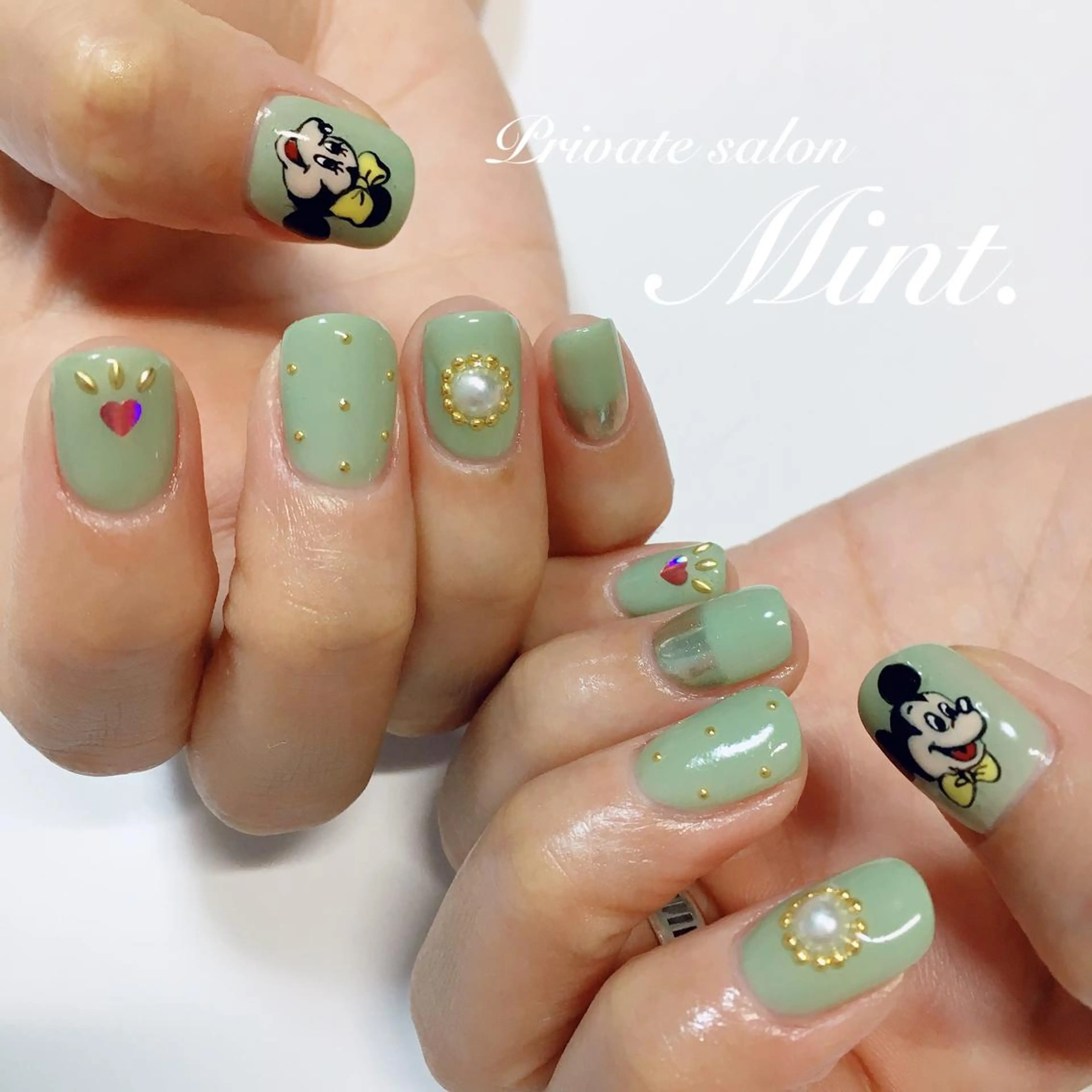 ショート ネイル アートネイル ジェルネイル Mint. nailのネイルデザイン