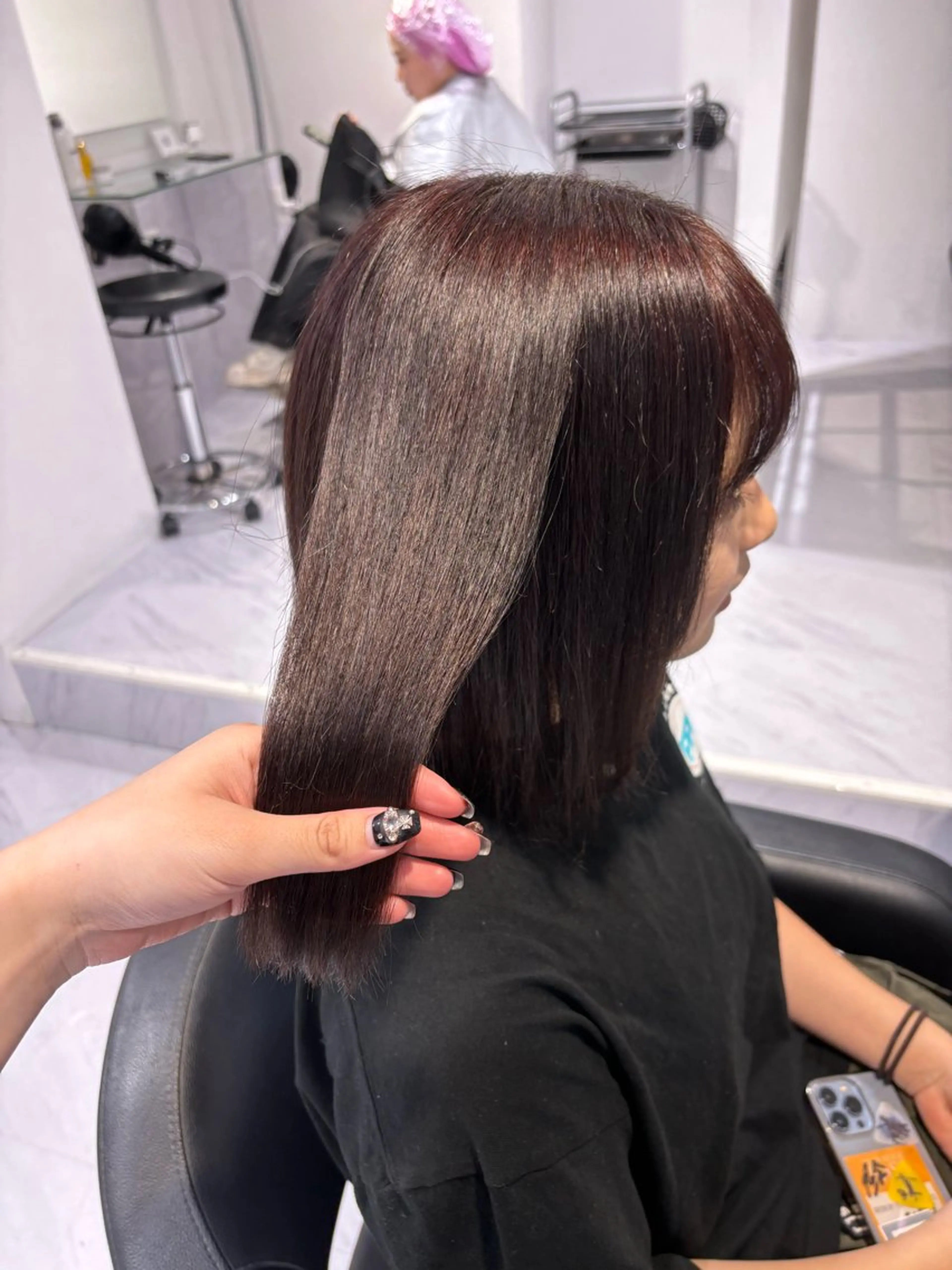 ショート カラー ブラウンカラー ラベンダーカラー ラベンダーブラウン 表参道♡暗髪♡ 艶カラー♡アユミのヘアスタイル