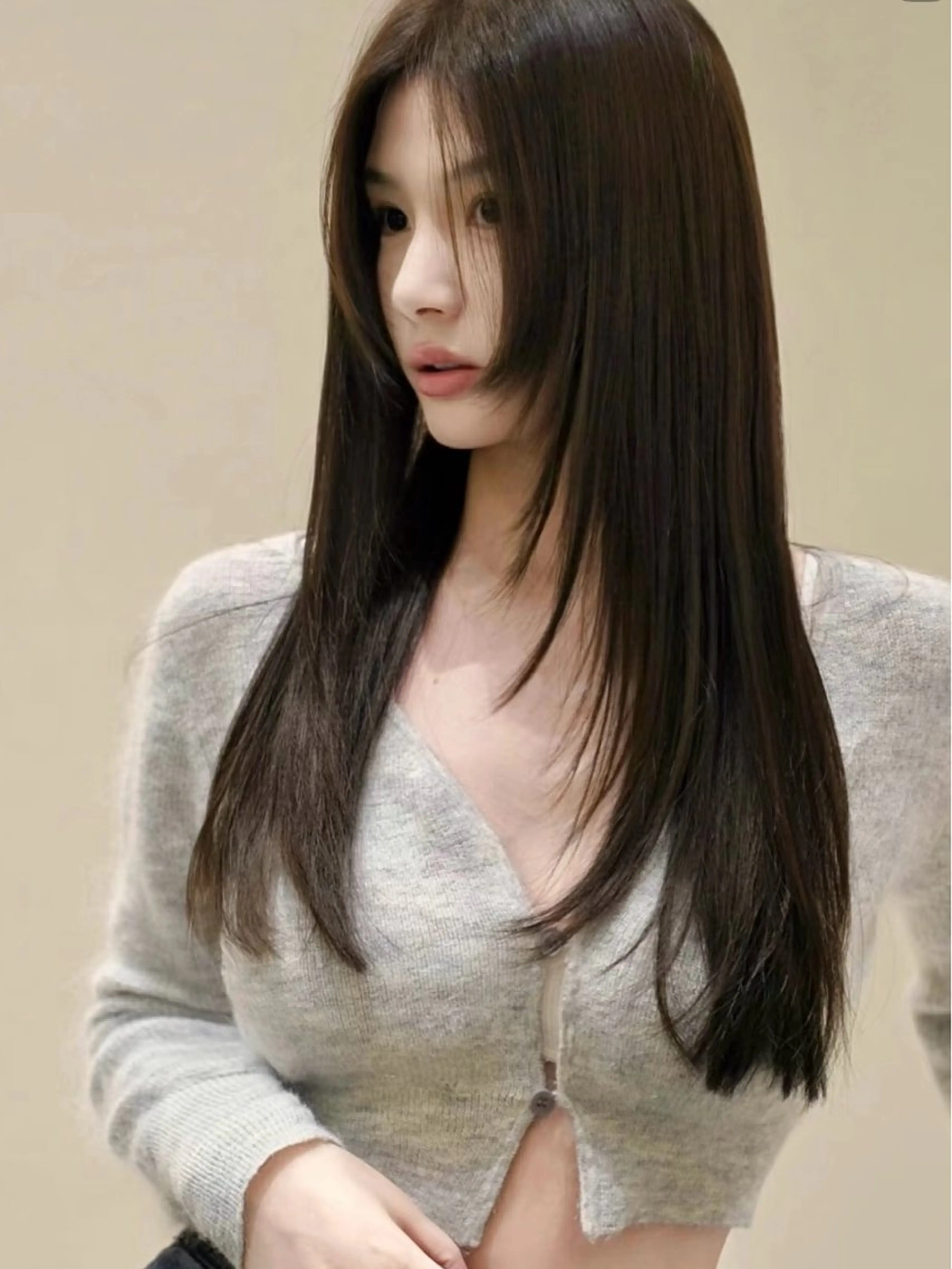 ロング カラー 横浜美容室/透明感 カラー/レイヤーのヘアスタイル