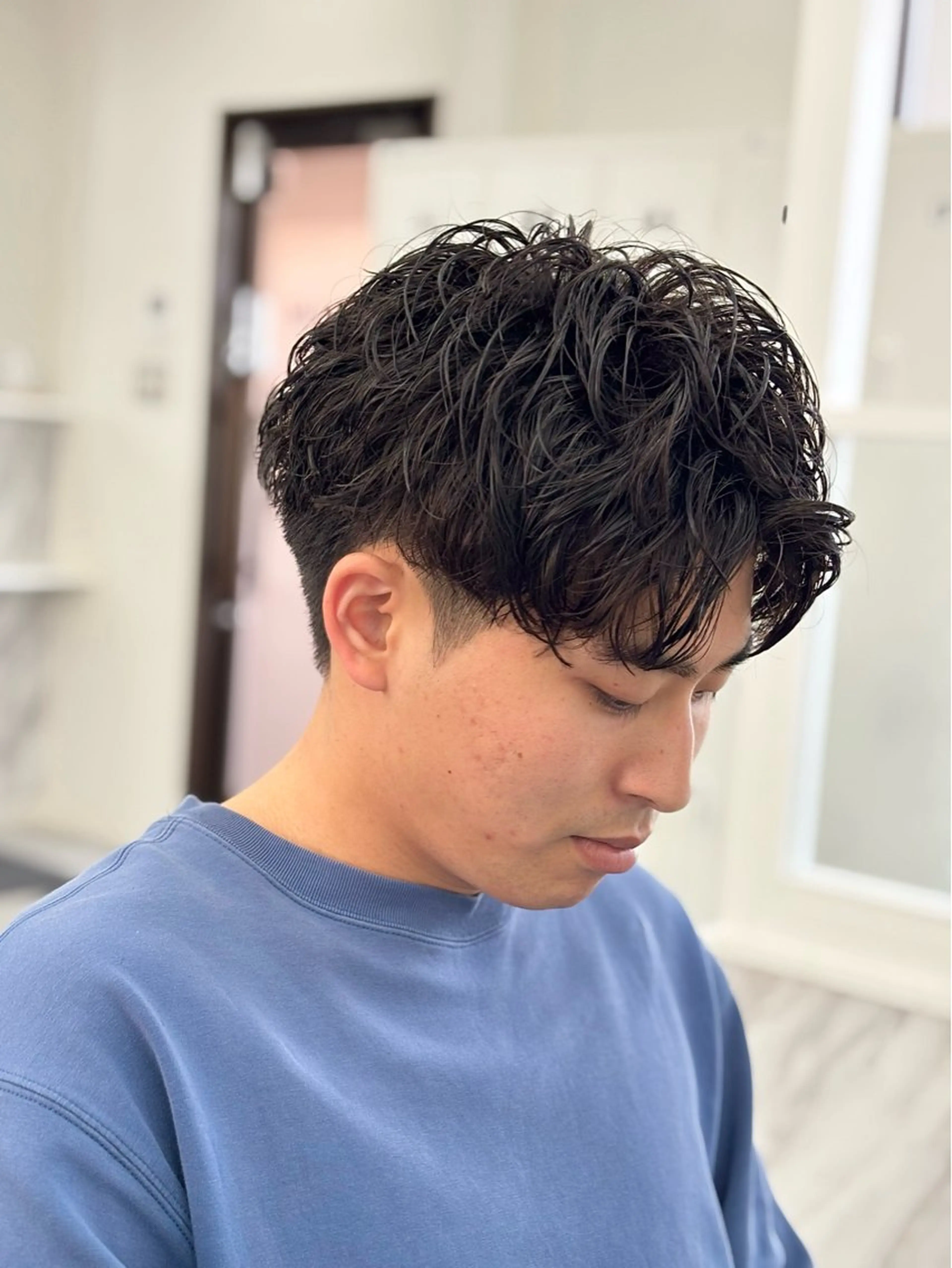パーマ メンズ メンズパーマ カット パーマ KanedaRio パーマ/フェードのヘアスタイル