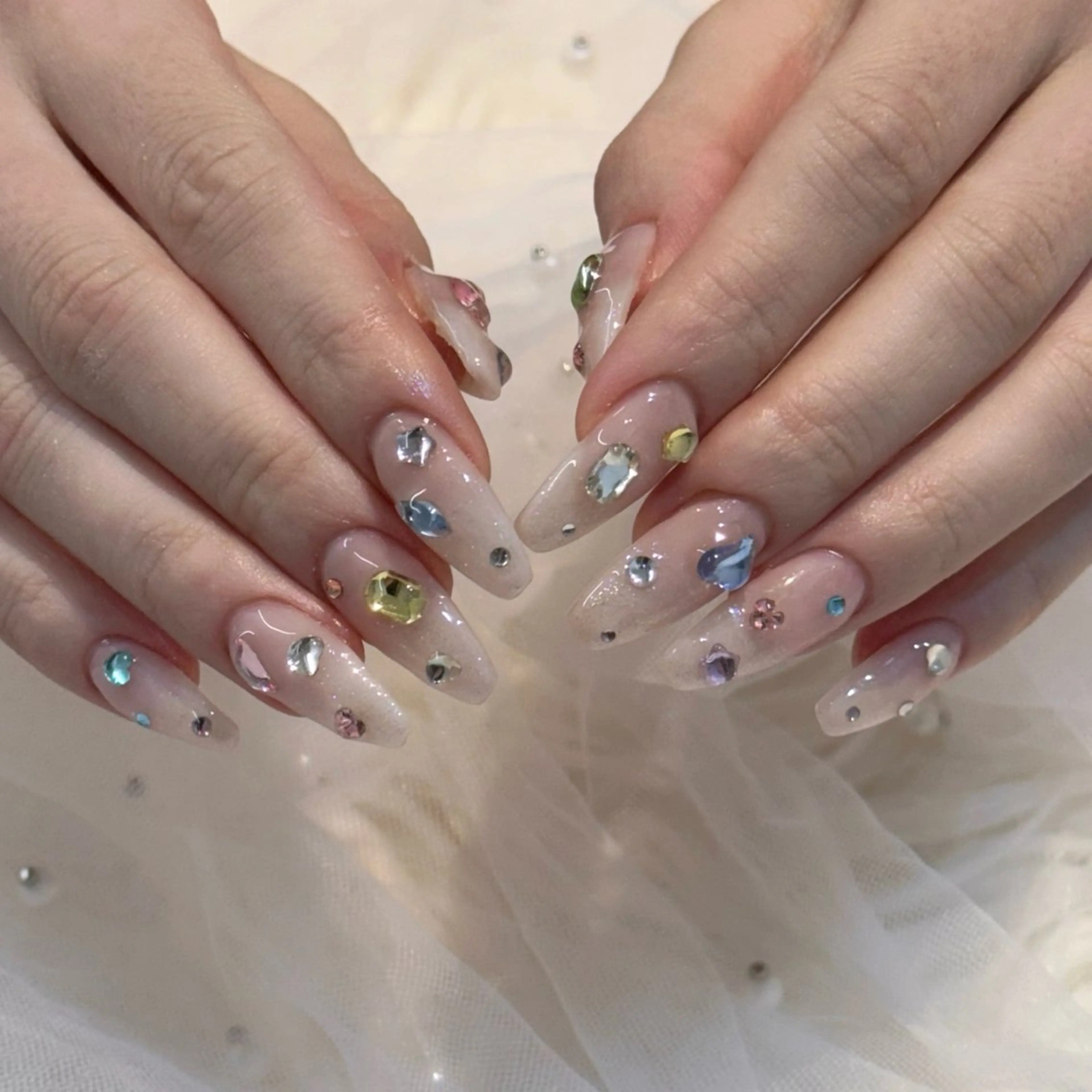 初回オフ半額✨オフあり🪄パーツ乗せ放題♡デザイン持ち込み¥9,550〜(パラジェル使用)の写真