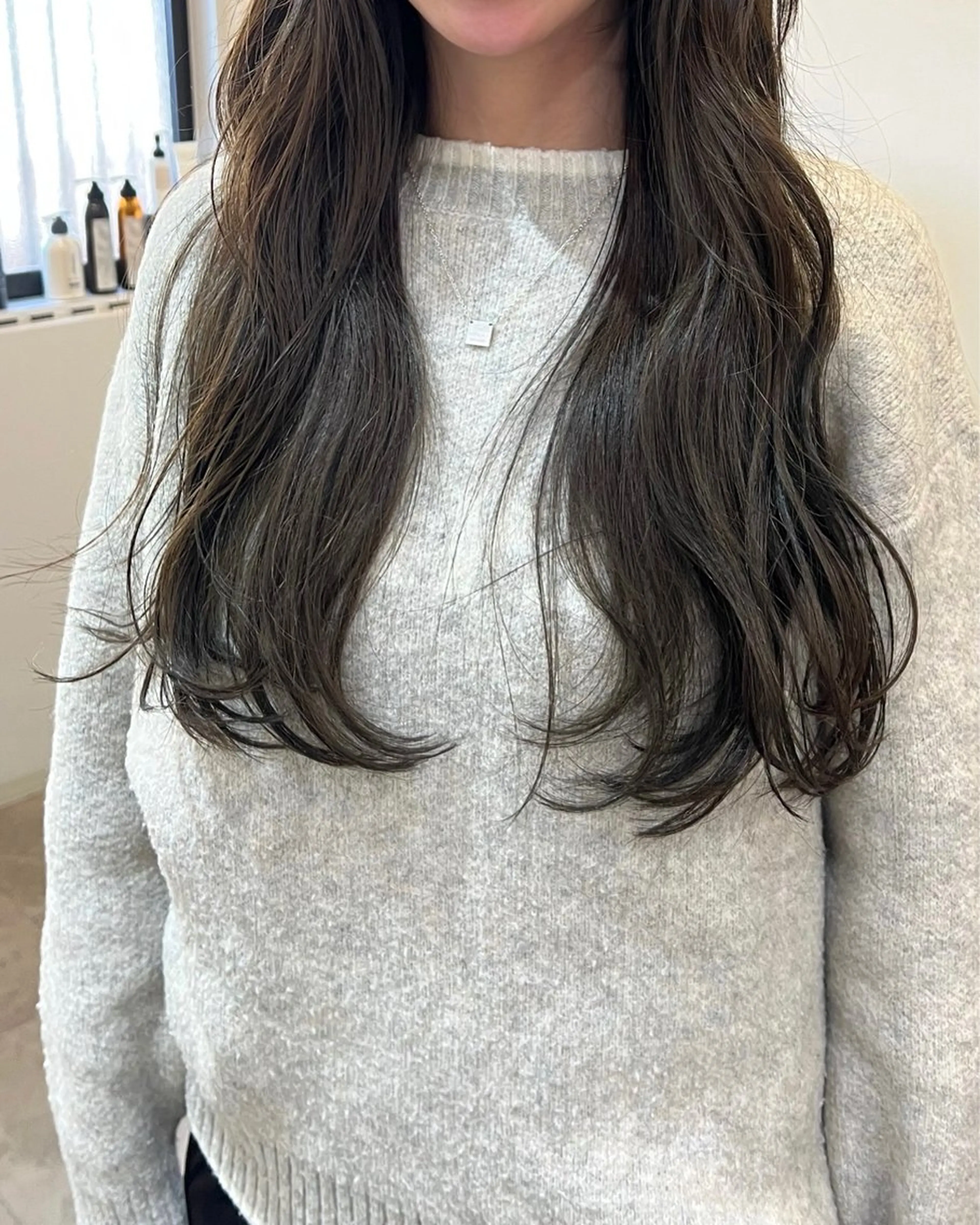 ロング カラー カット ヘアカラー トリートメント トレンドと似合わせ/ マンツーマン/西上楓のヘアスタイル