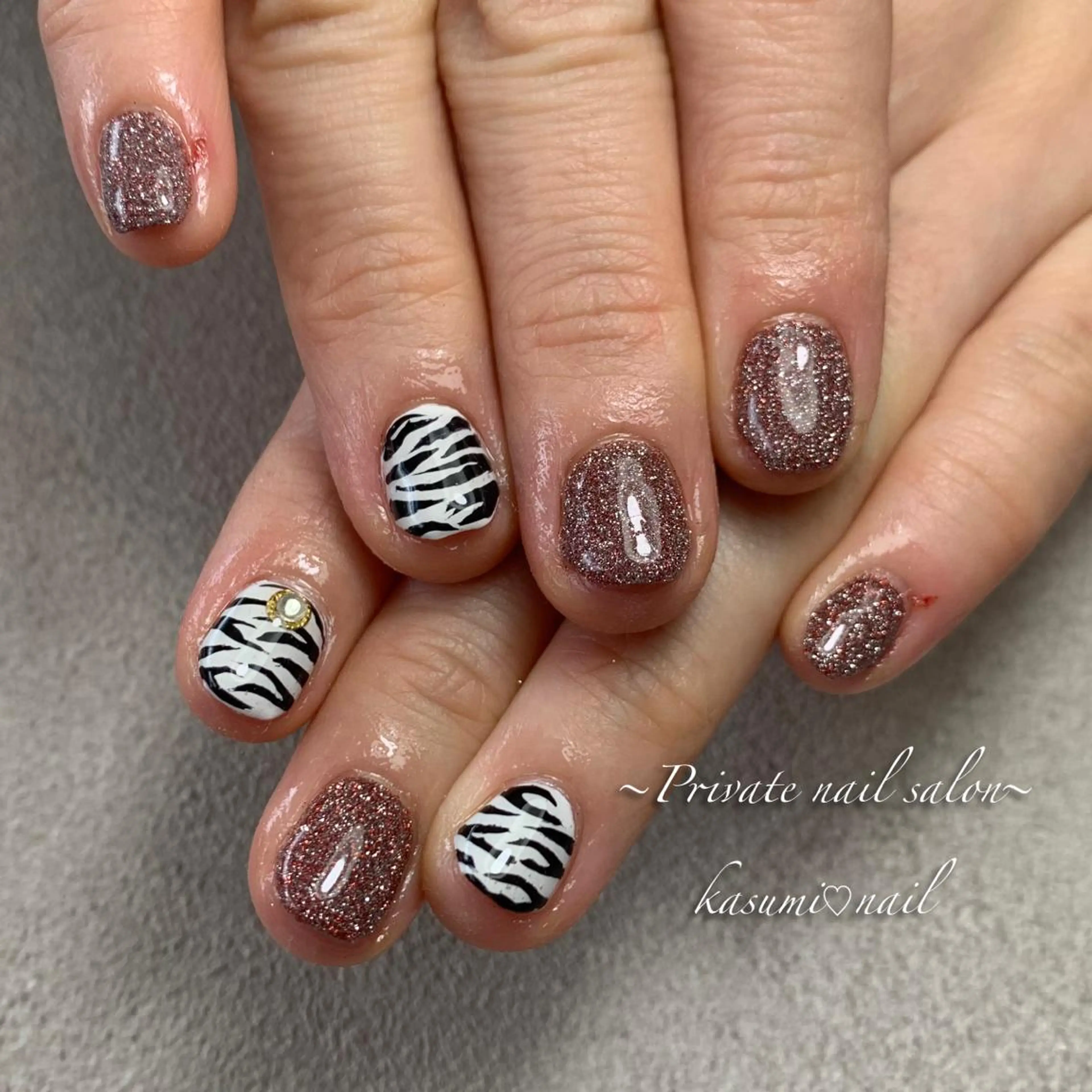 ネイル フラッシュネイル ミラーネイル ニュアンスネイル KASUMI♡ Nailのネイルデザイン
