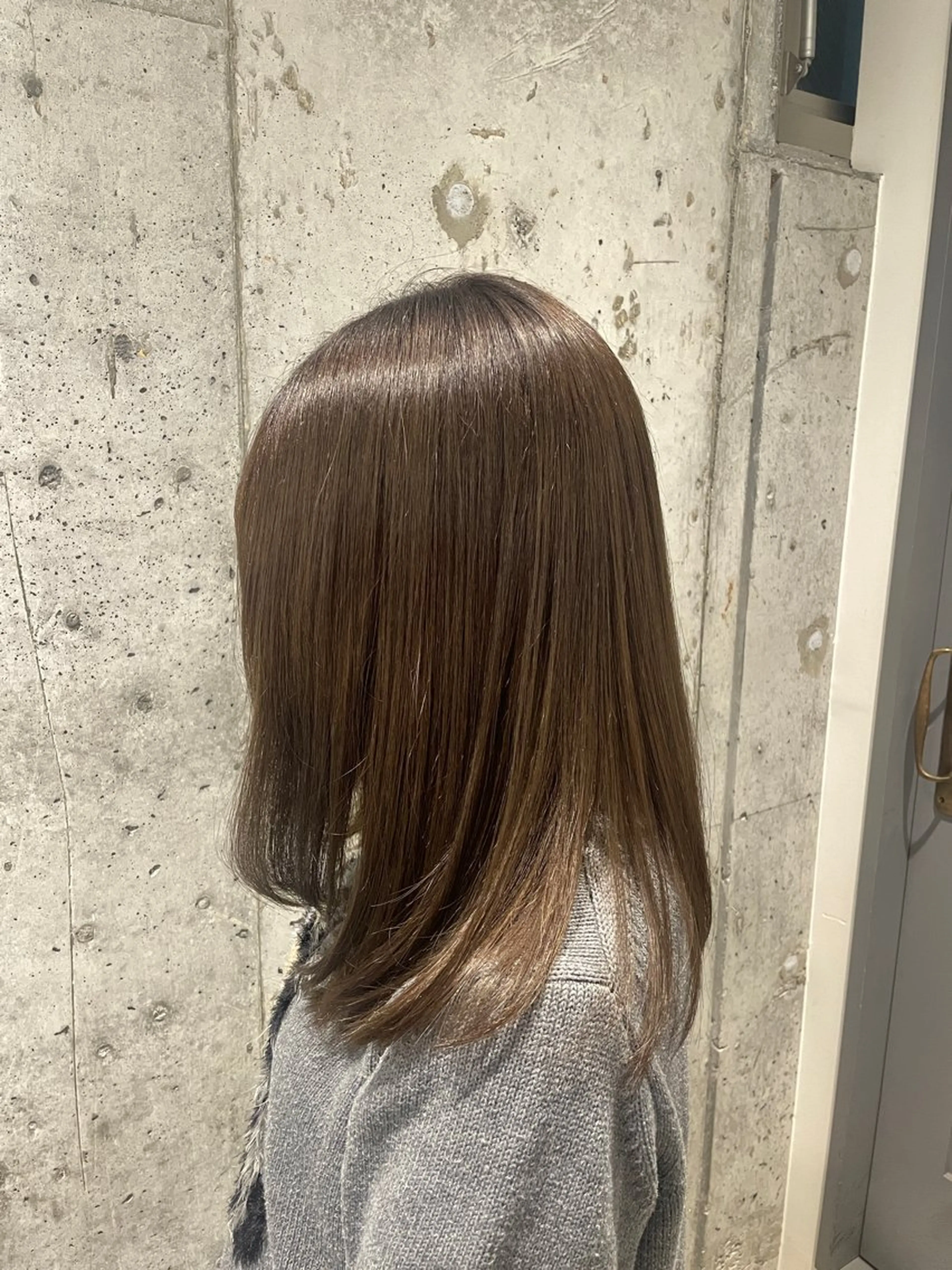 セミロング カラー ヘアカラー 🌷柔らかカラー🍑 Miyu🪽のヘアスタイル