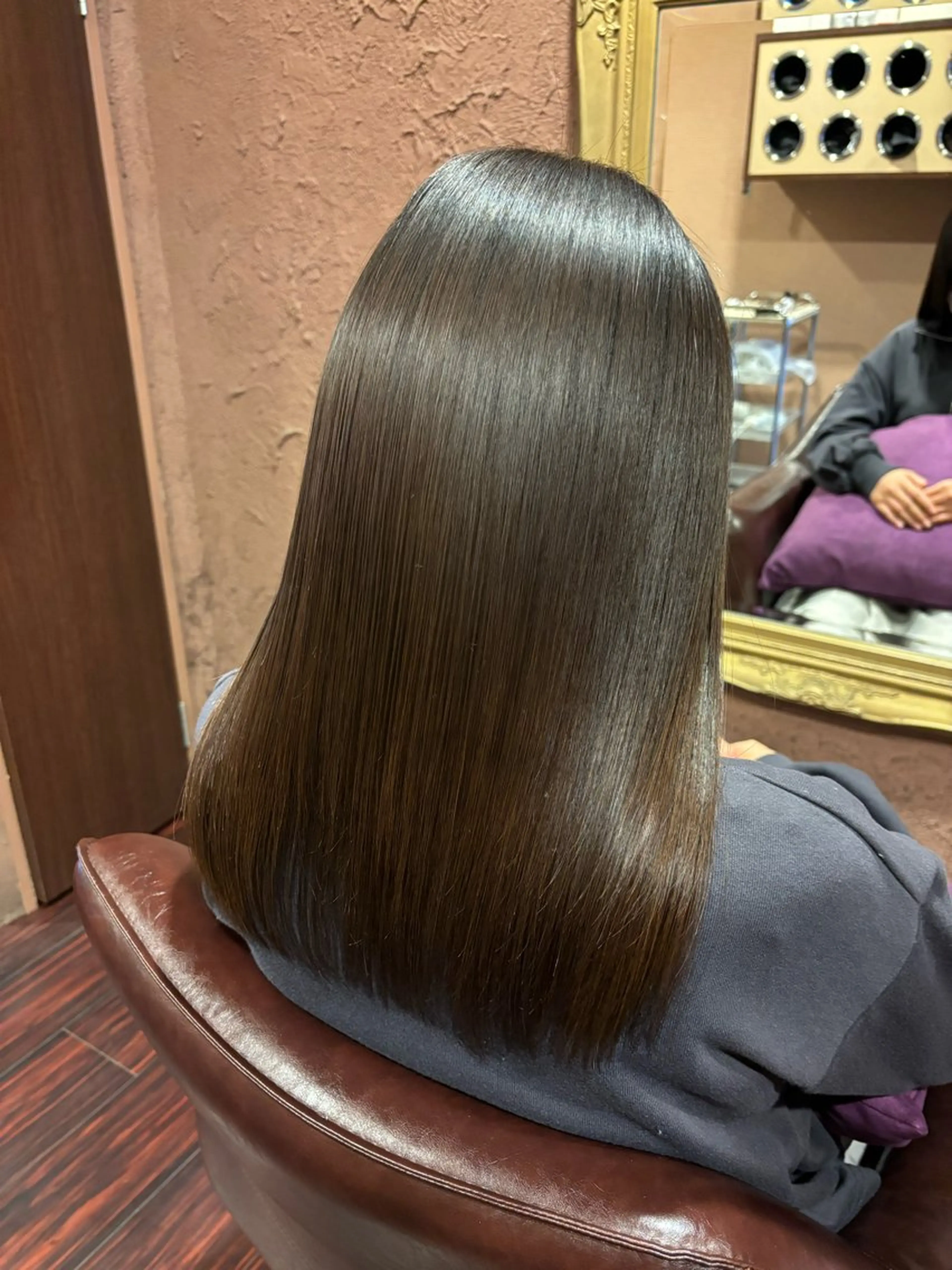 セミロング 髪質改善 縮毛矯正 トリートメント 酸熱トリートメント トリートメント 星野優弥 /アルカリ酸熱トリのヘアスタイル