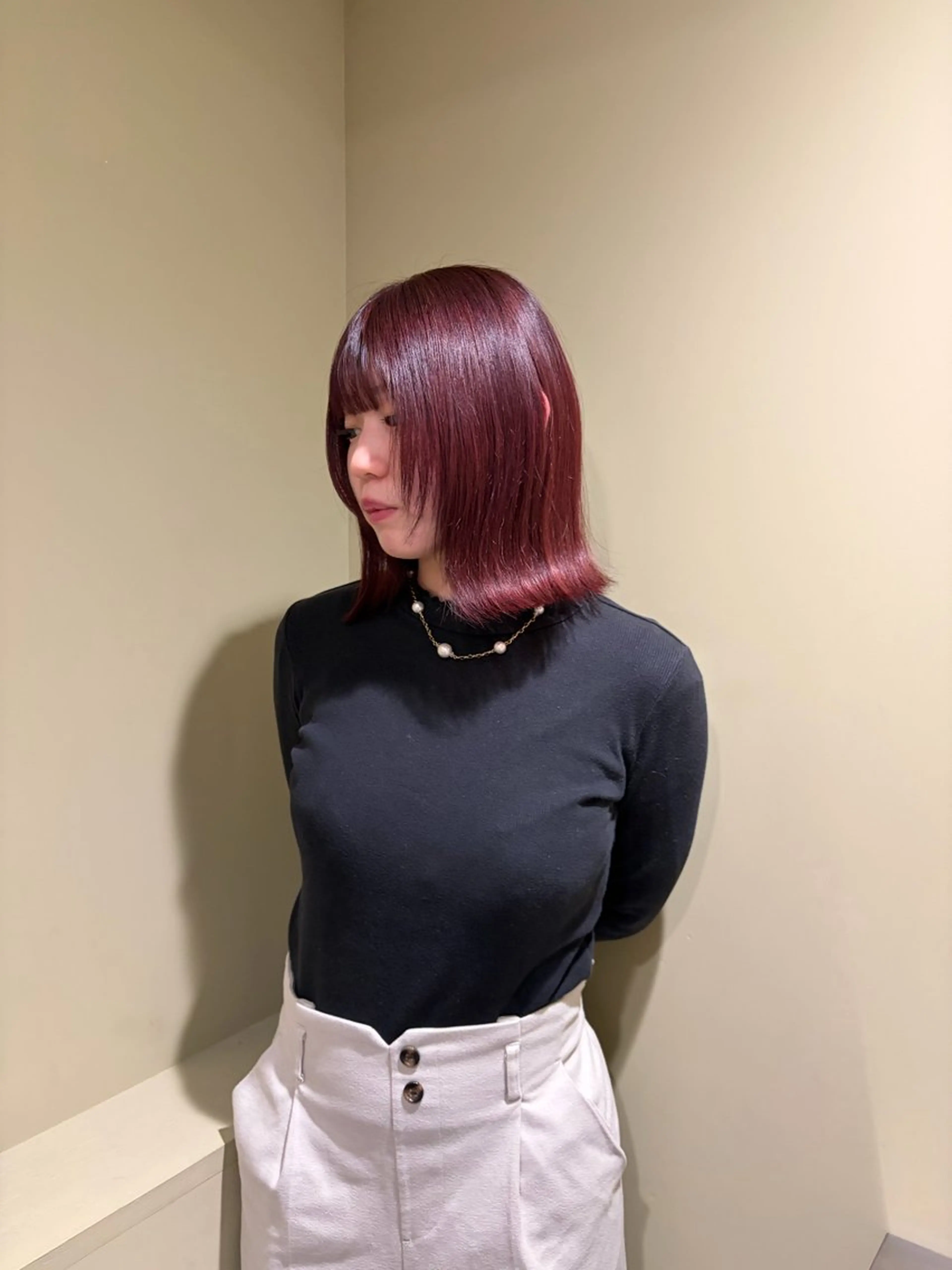 ミディアム 🌷下野 莉果/ボブ /パーマ/メンズ🌷のヘアスタイル