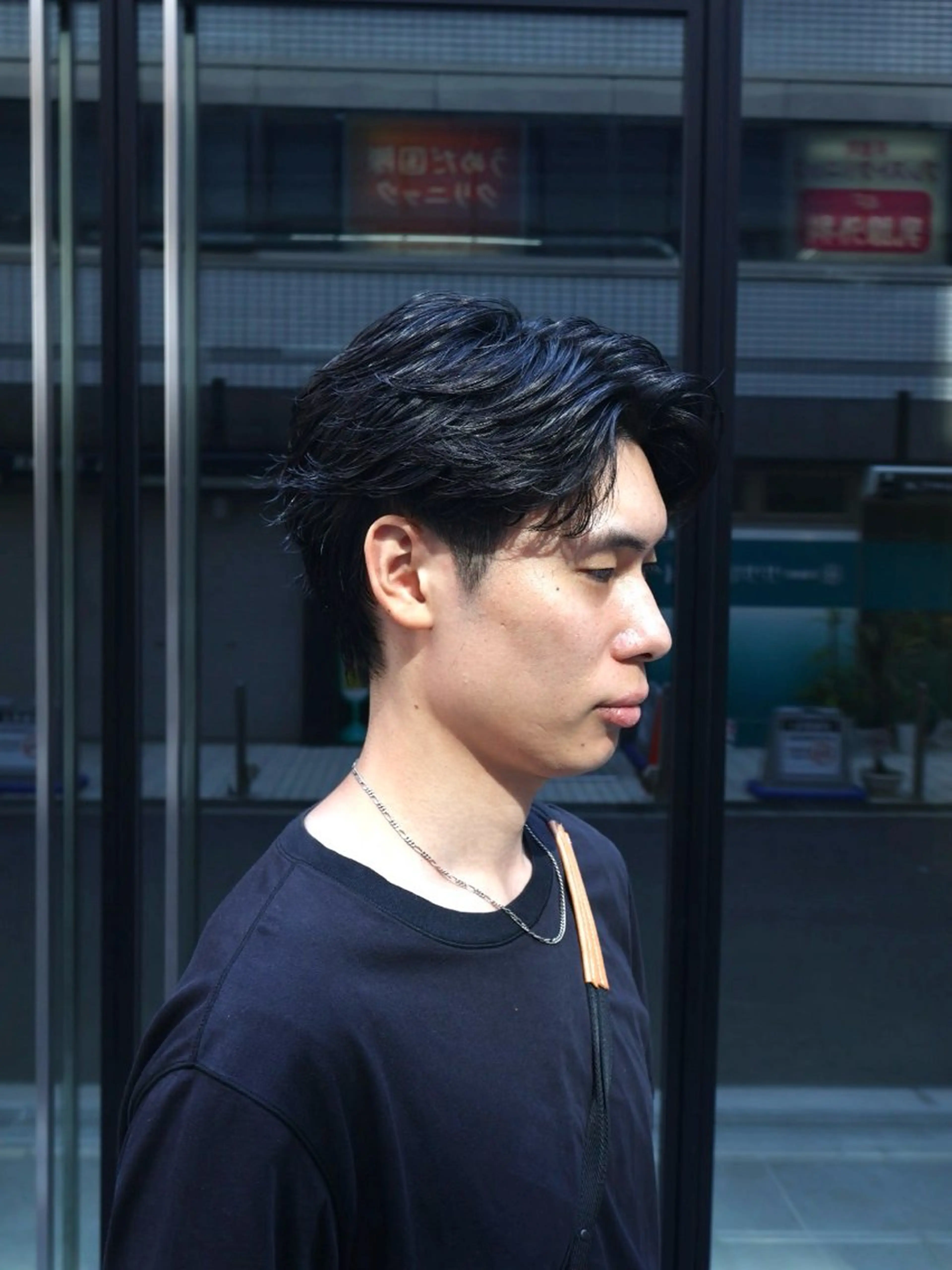 パーマ メンズ 心櫻/メンズパーマ/ ニュアンス/フェザーのヘアスタイル