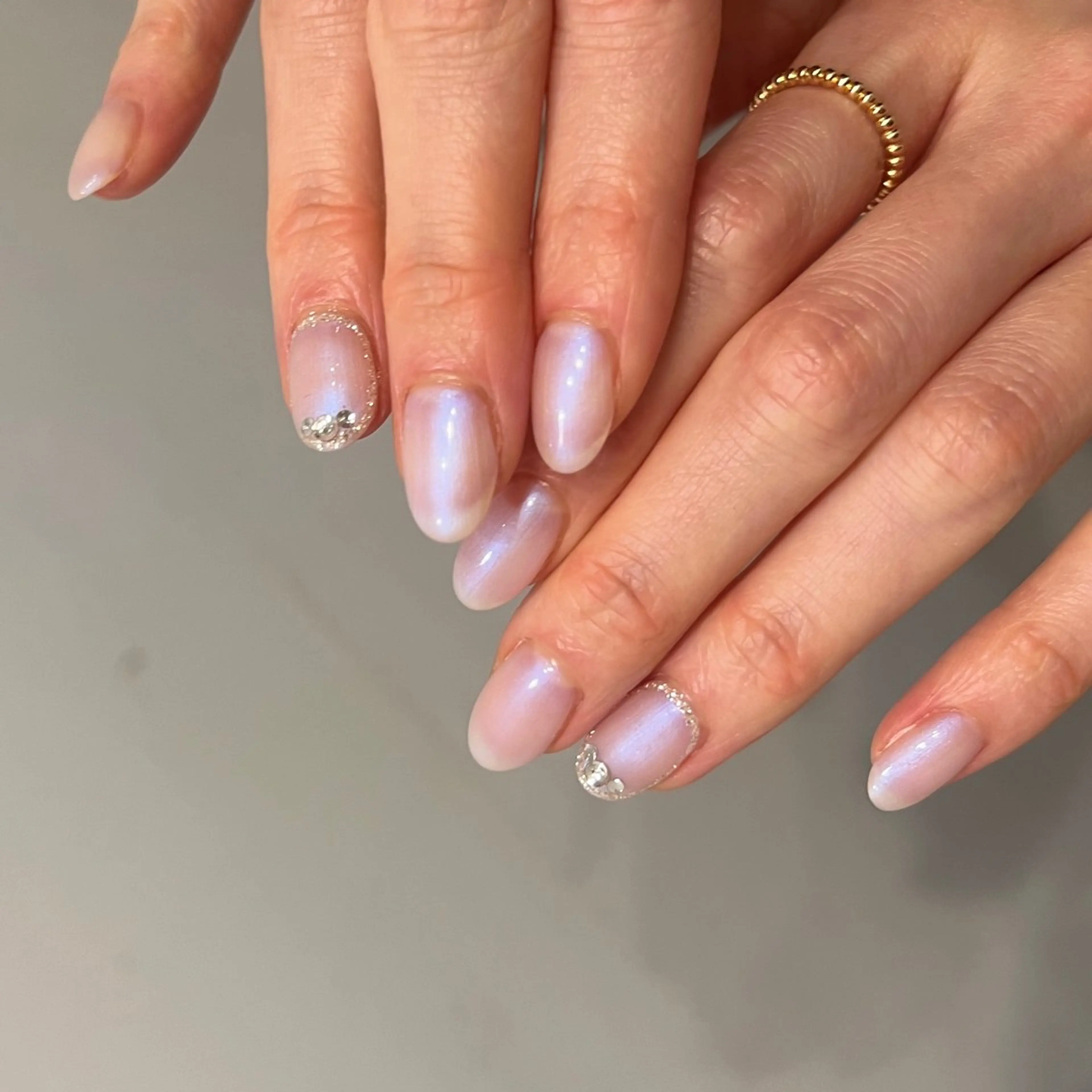 ネイル アートネイル 持ち込み ワンカラーネイル シンプルネイル ストーンネイル ハンドネイル REHTOF ｜朝7時Open☀️のネイルデザイン