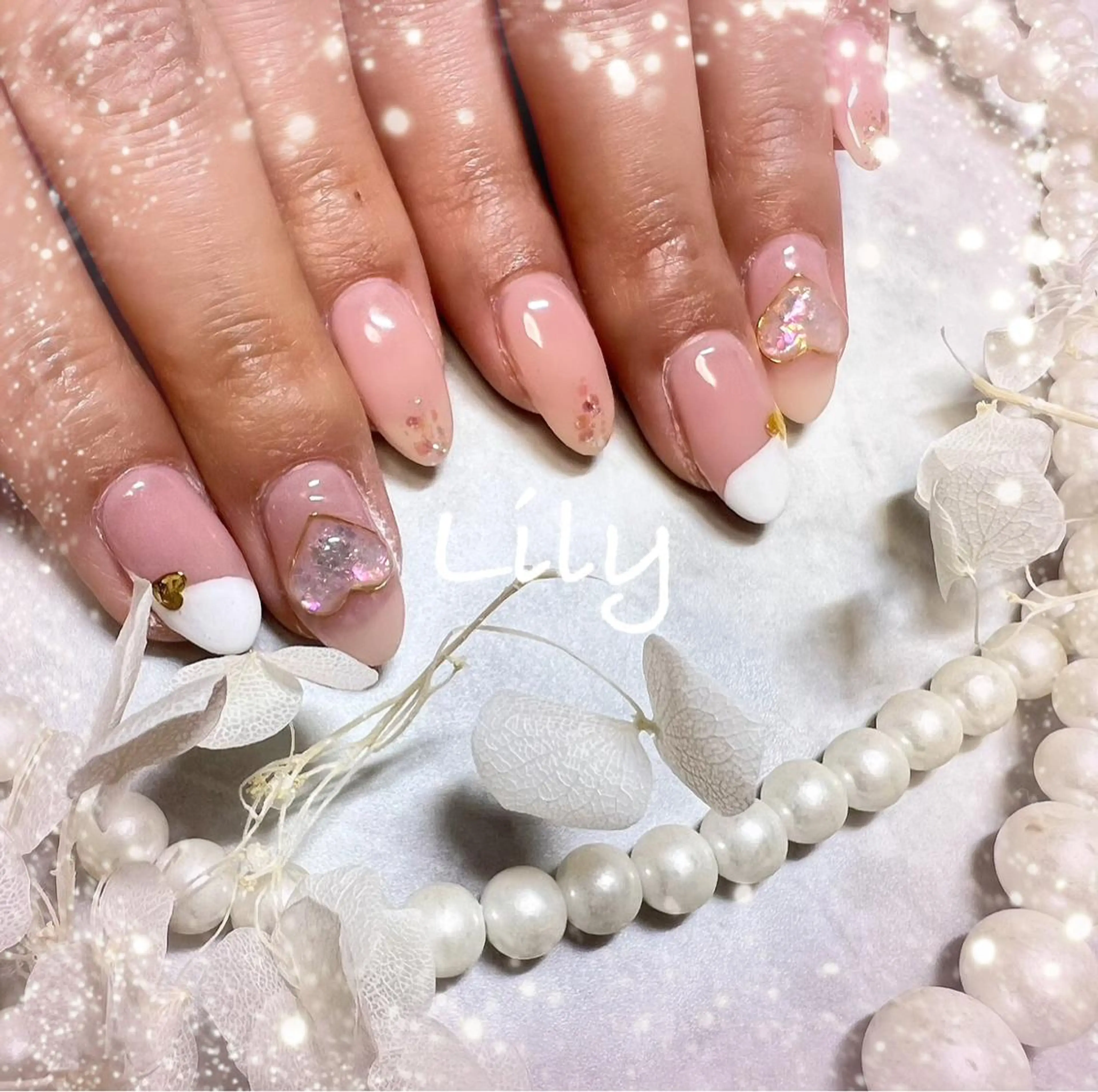 ネイル ハンドネイル Lily*nail 🌻Mii🌻のネイルデザイン