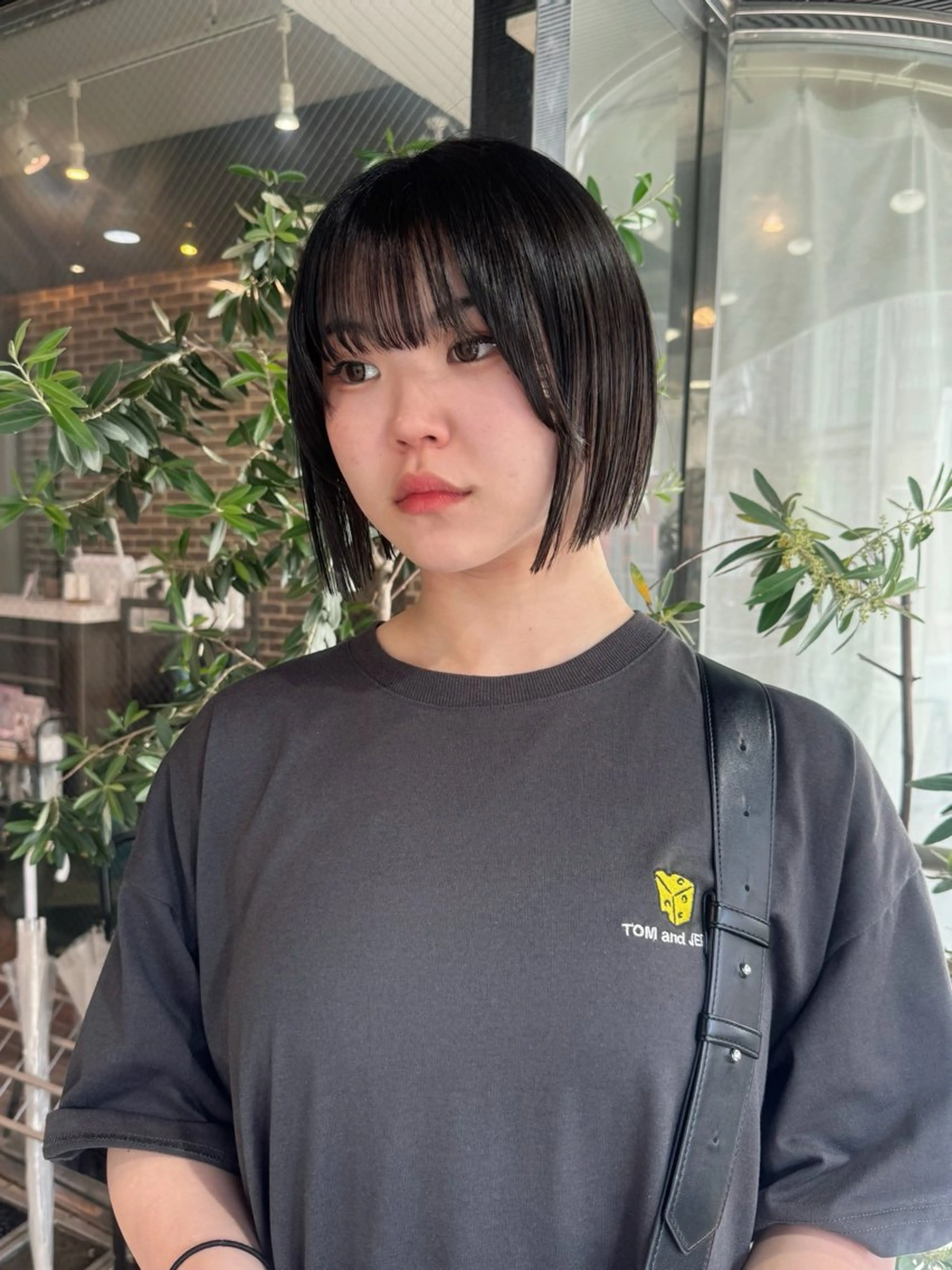 ショート 切りっぱなしボブ ボブ designcolo r/似合わせNOKAのヘアスタイル