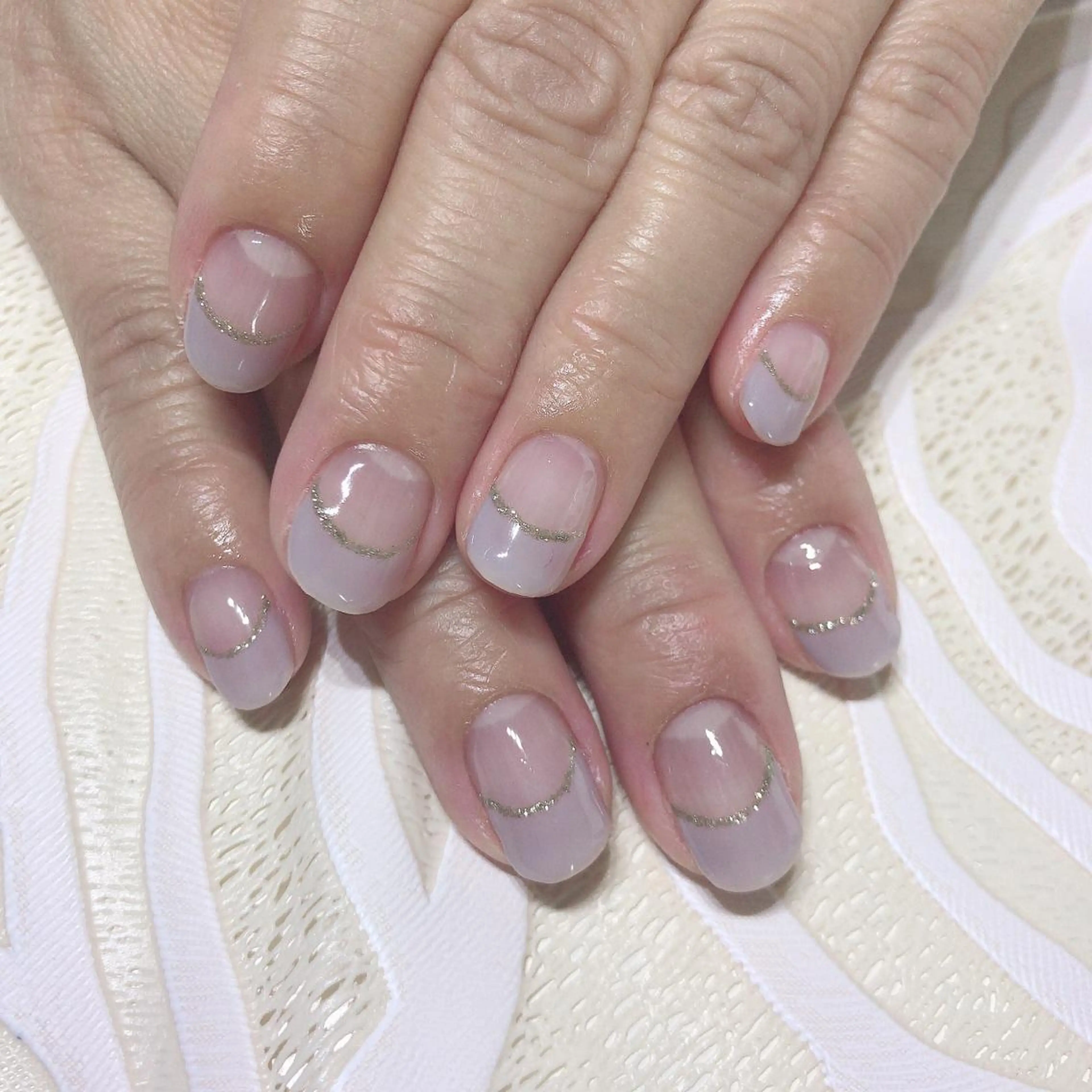 ネイル フレンチネイル ラメ(グリッター) プライベートサロン BERRYのエステ・リラクイメージ