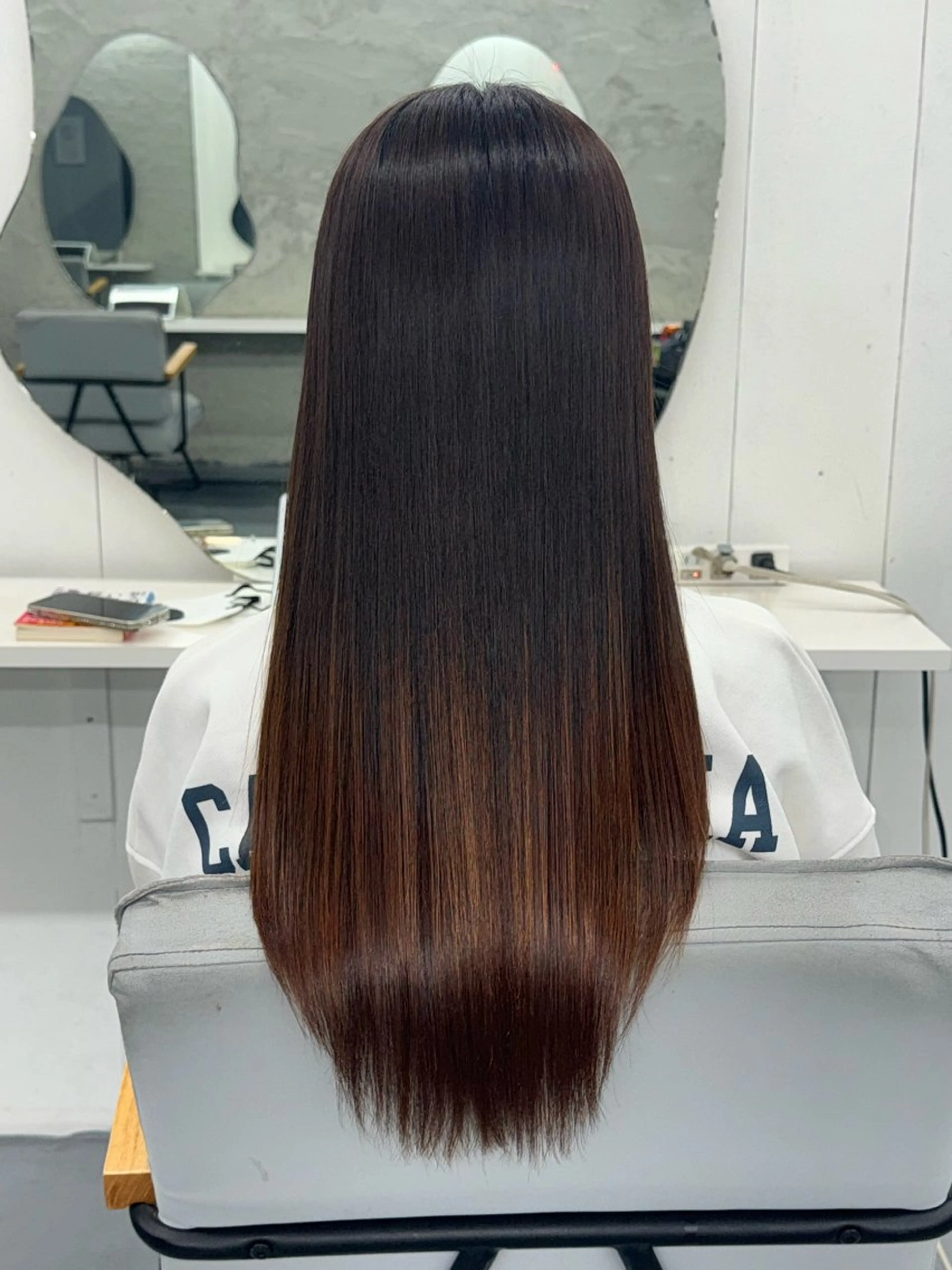 ロング カット ヘアカラー 縮毛矯正 (柏)美髪矯正 髪質改善特化だいちのヘアスタイル