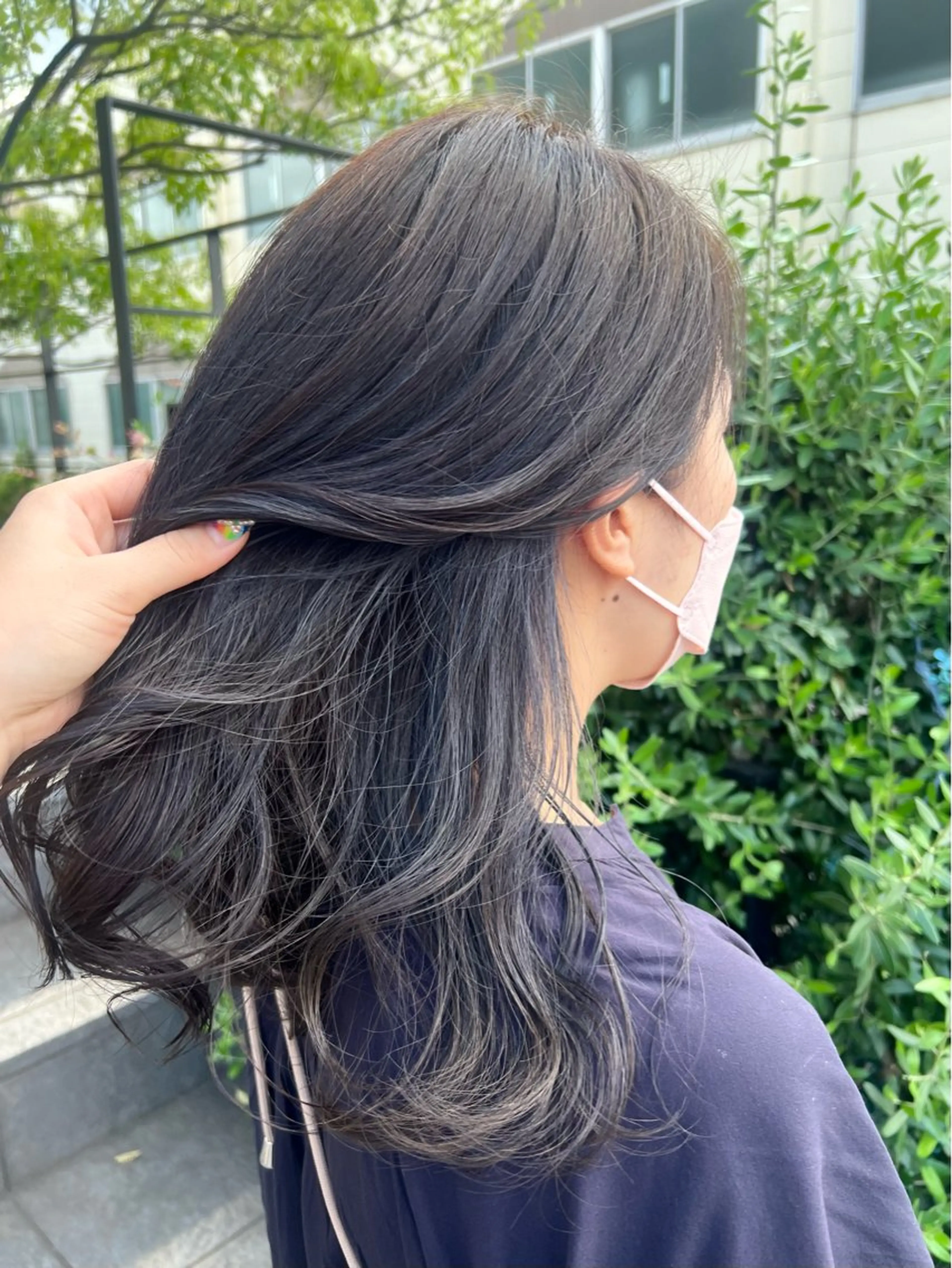 ロング かわの ももな 💜ྀིのヘアスタイル