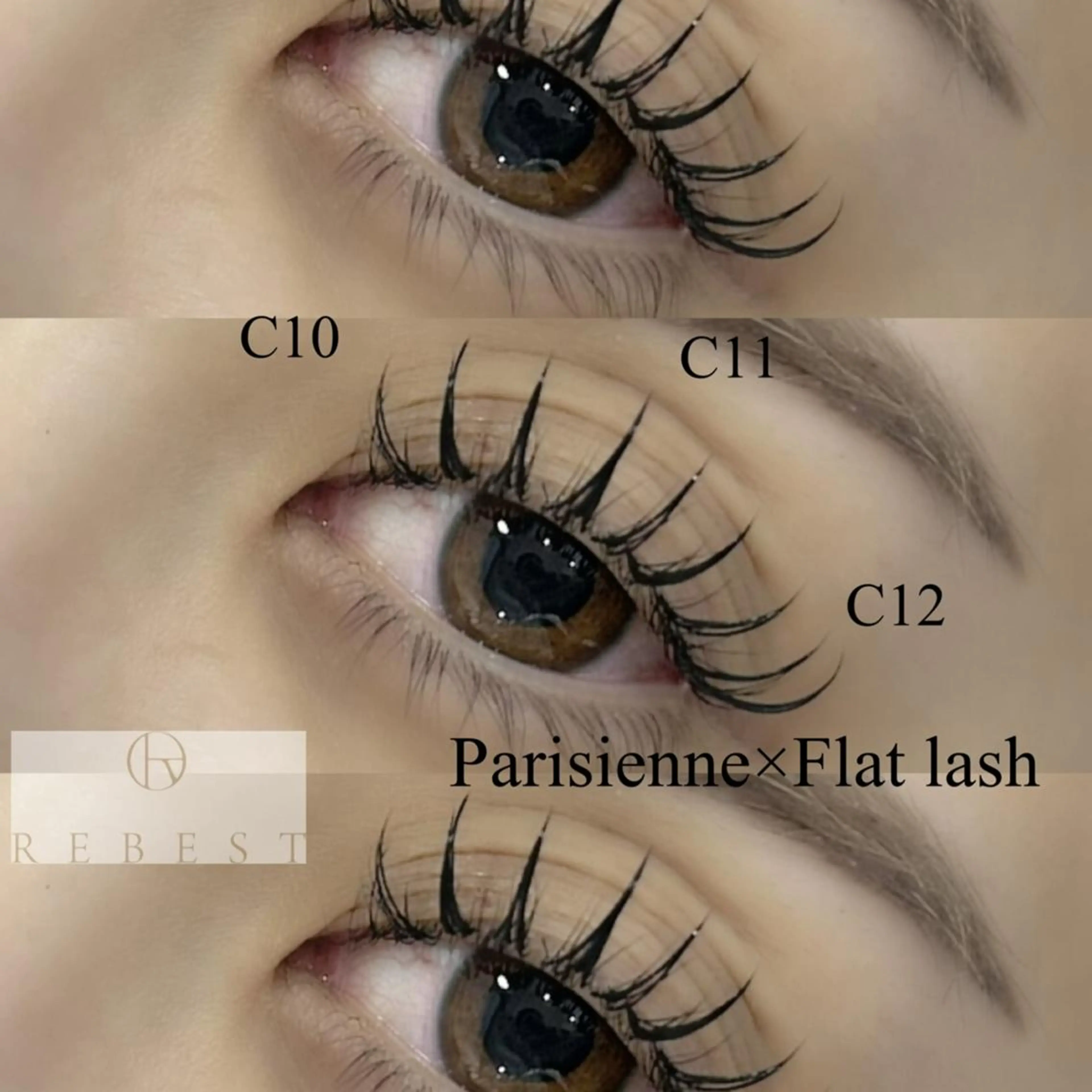 マツエク・マツパ マツエク ＲＥＢＥＳＴ ｅｙｅｌａｓｈのマツエク・マツパデザイン