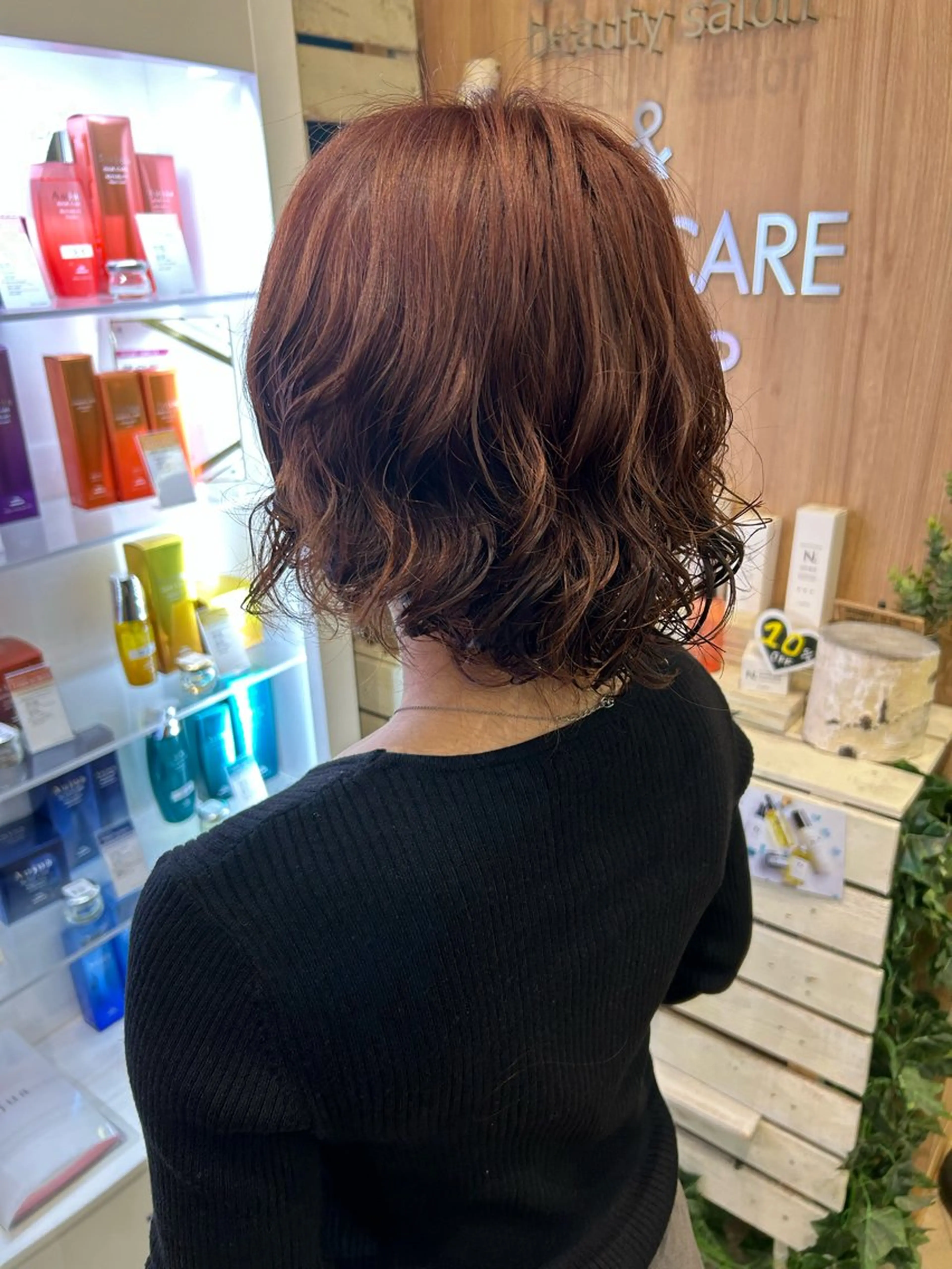 ミディアム パーマ 坂爪 智哉のヘアスタイル