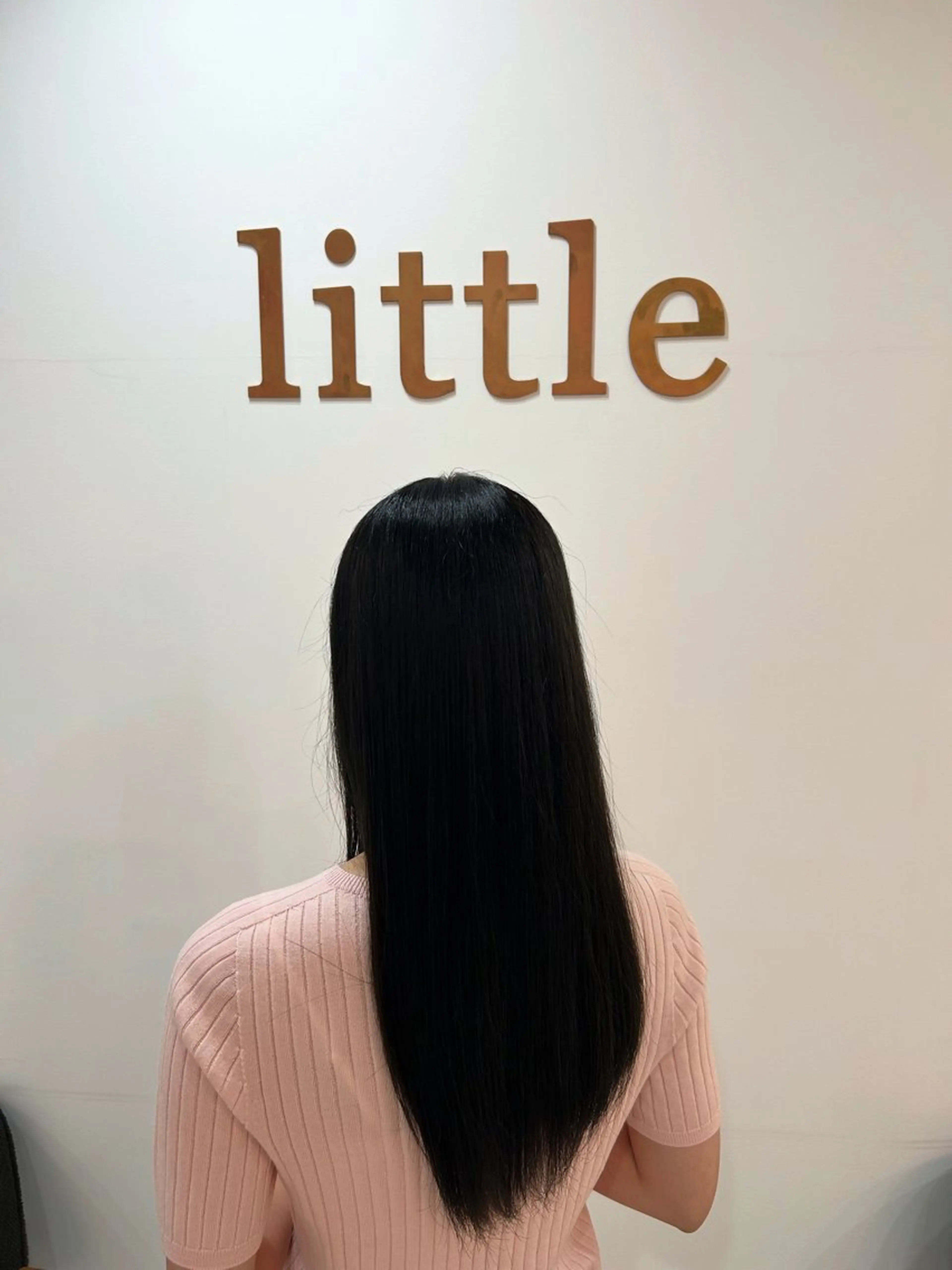 ロング カラー 黒髪 ブリーチ ブルーカラー ブルーブラック Kurumi リトル渋谷のヘアスタイル