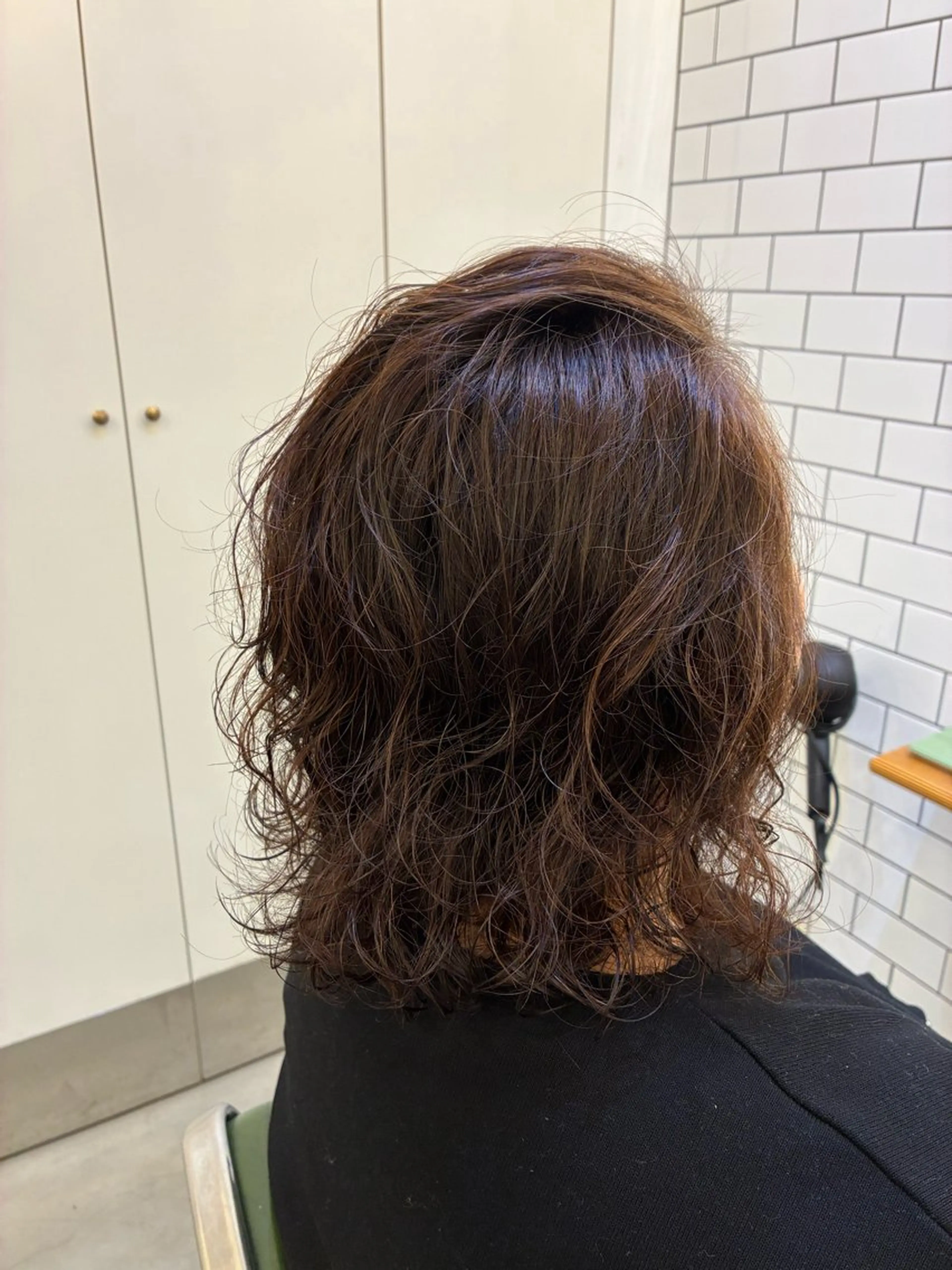 ミディアム パーマ aen parlor所属・💐レイヤー/ 暖色/りゅーき💐のヘアスタイル