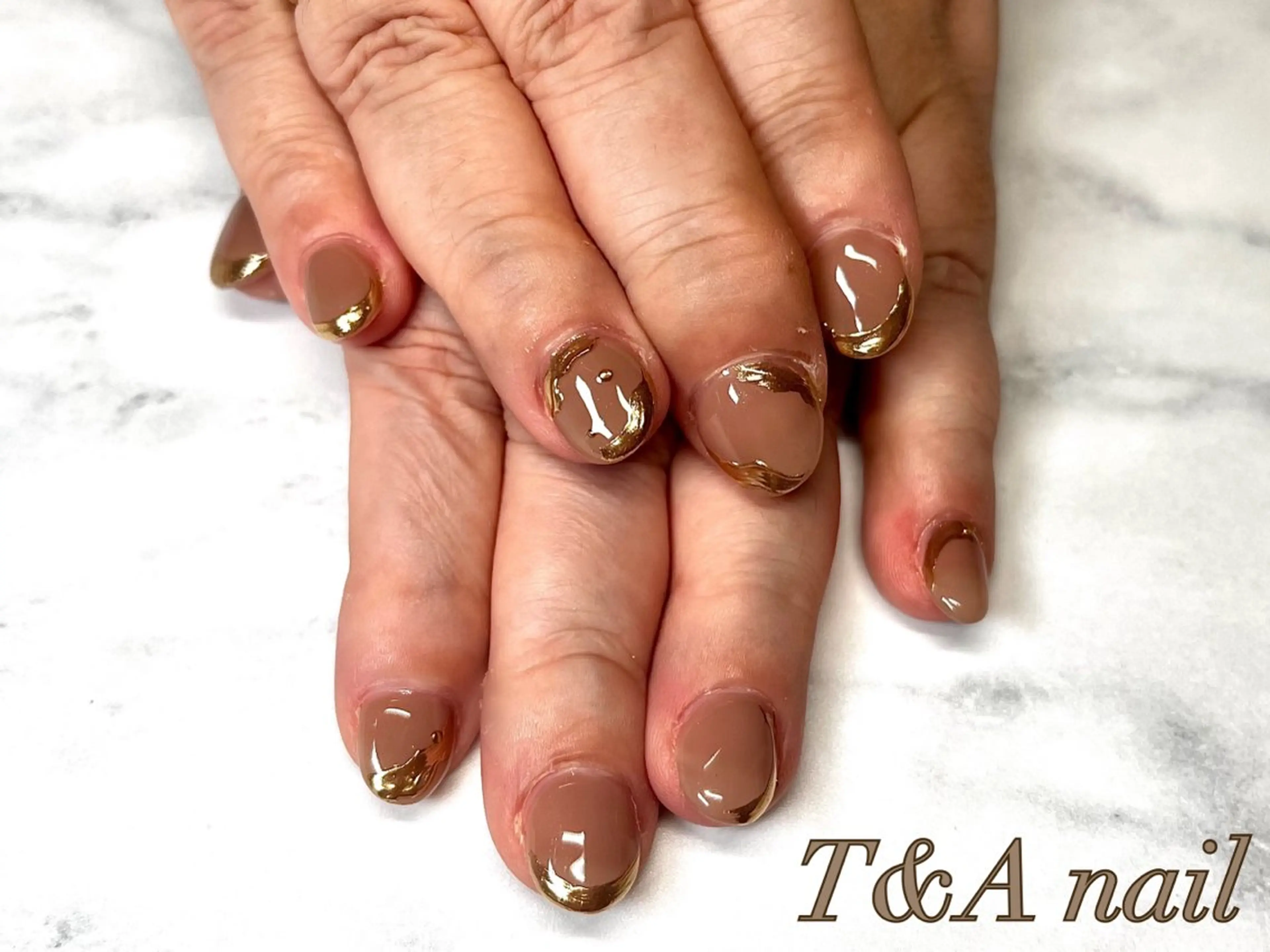 ネイル 長さ出し ジェルネイル ニュアンスネイル オフィスネイル スカルプネイル T&A nailのネイルデザイン