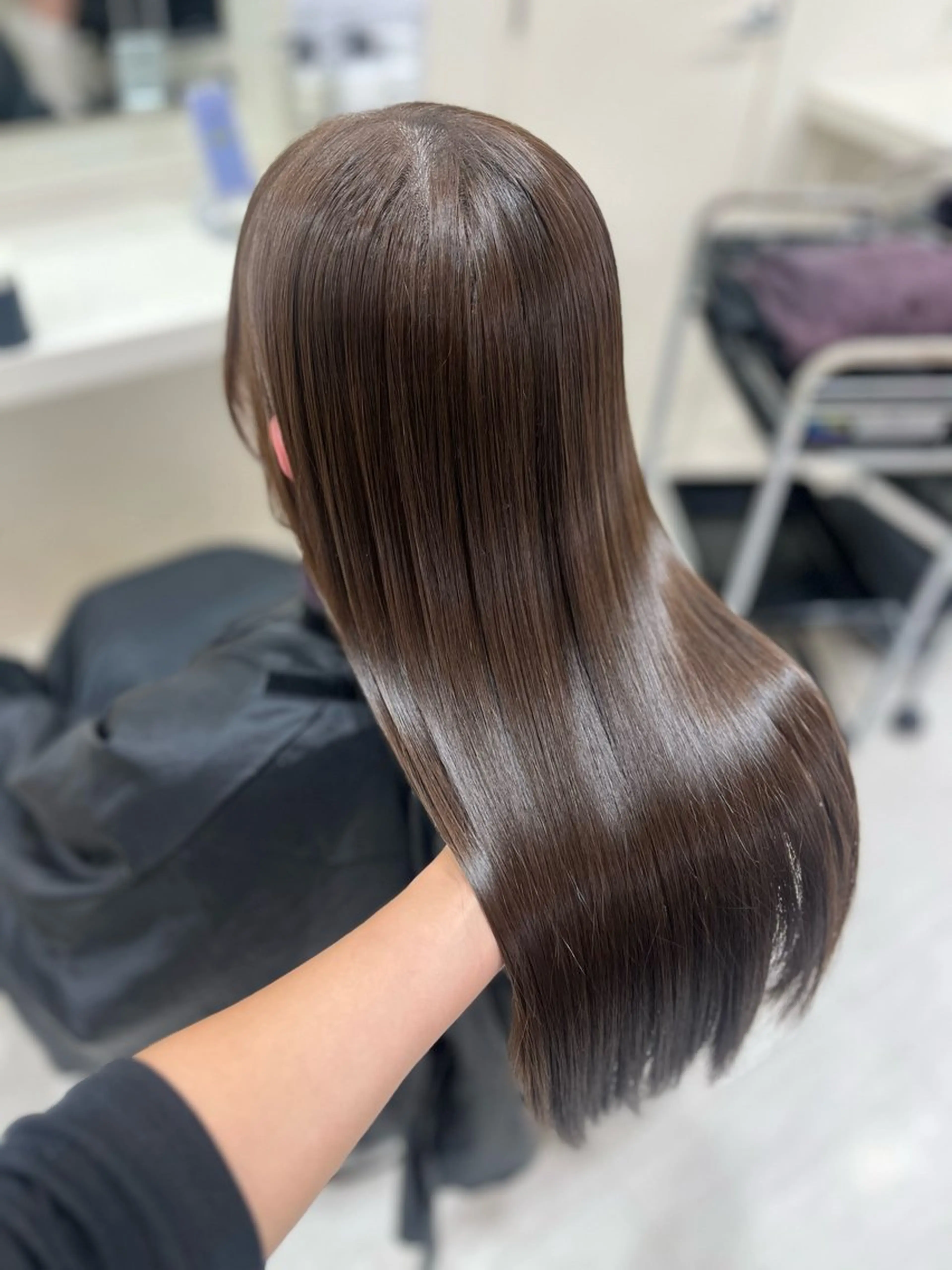 ロング カラー ブラウンカラー 大人上品ベージュ 🎀HARUNAのヘアスタイル