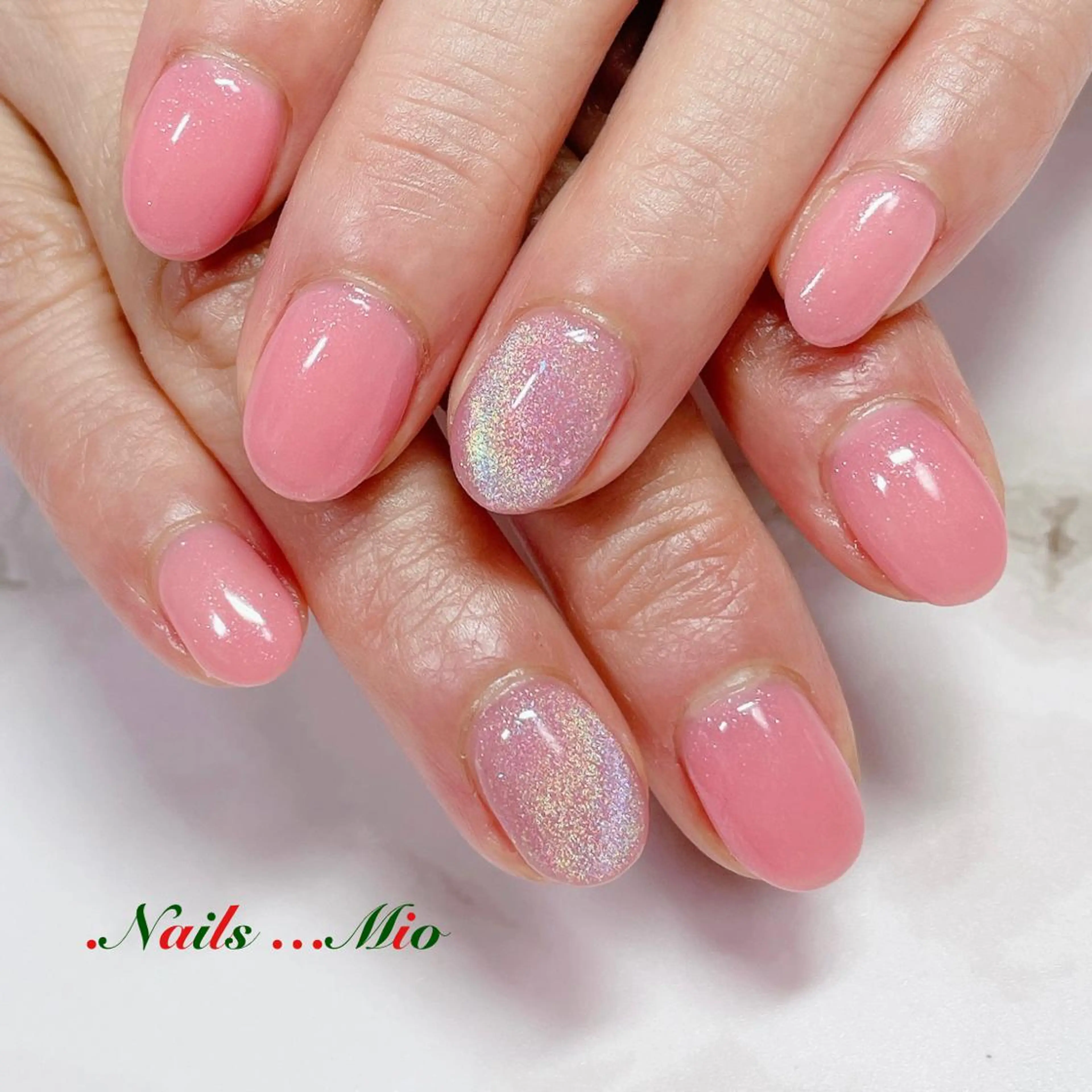 ネイル アートネイル ジェルネイル マグネットネイル ワンカラーネイル .Nails Mio 赤羽西ネイルサロンのネイルデザイン